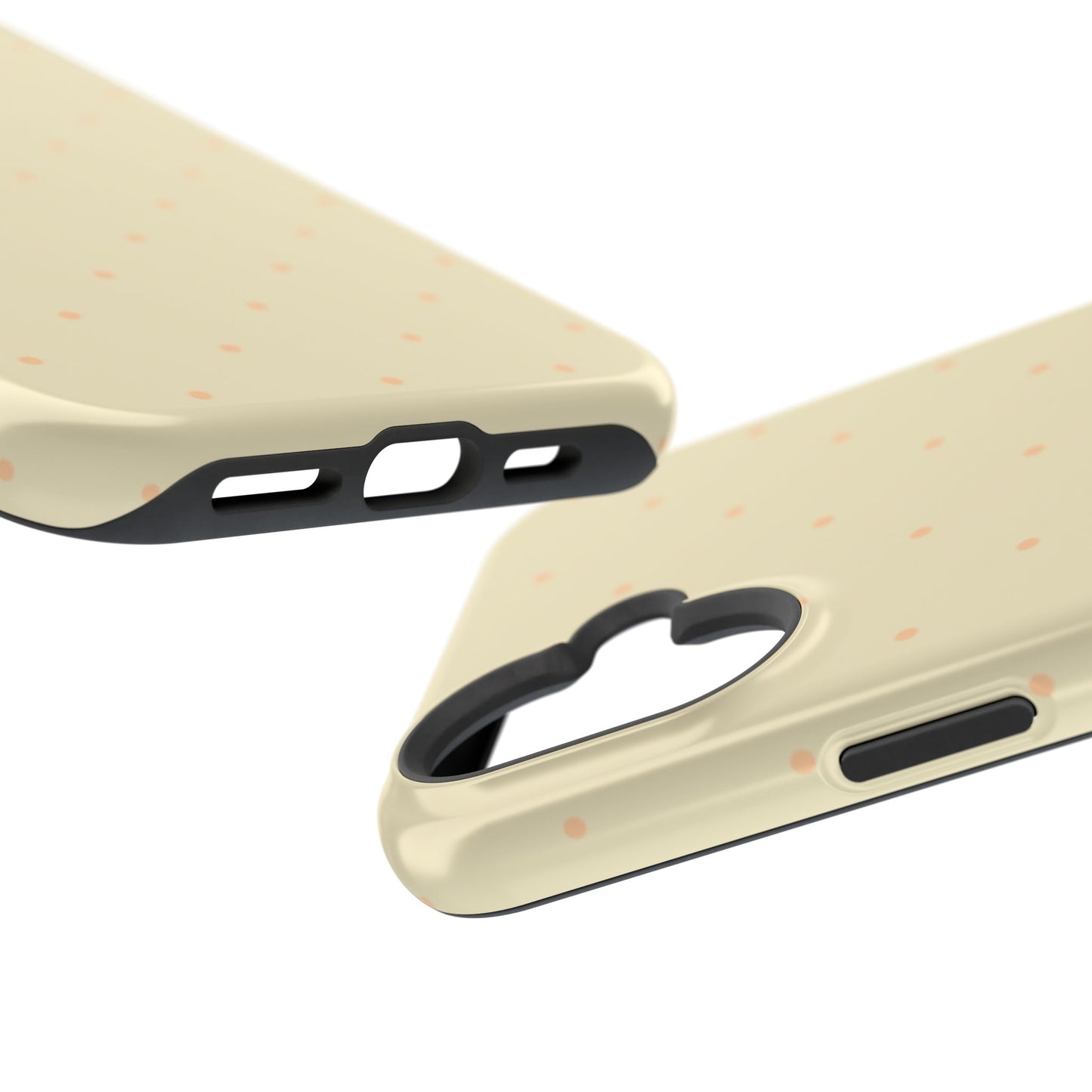 Polka Pop Case in Butter Yellow + Creamy Orange