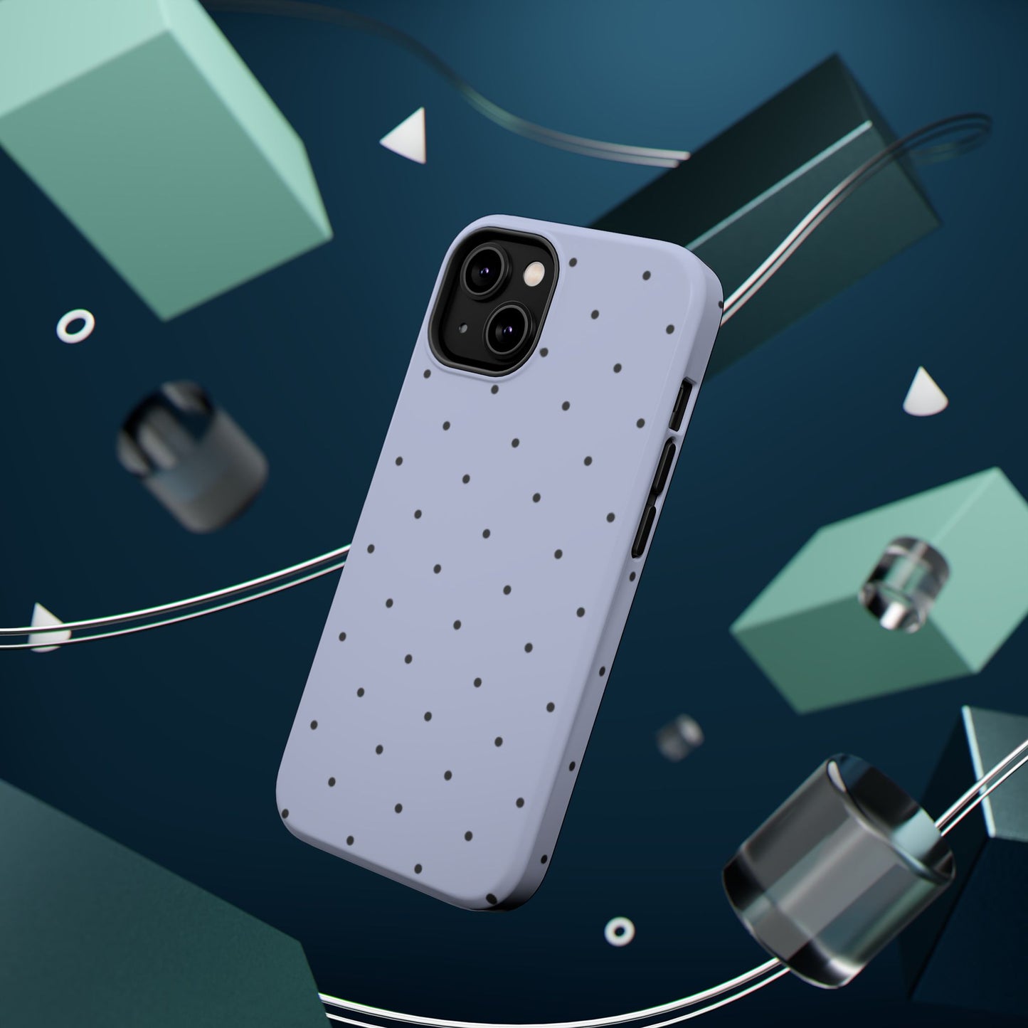 Polka Pop Case in Sabrina Blue + Pastel Black