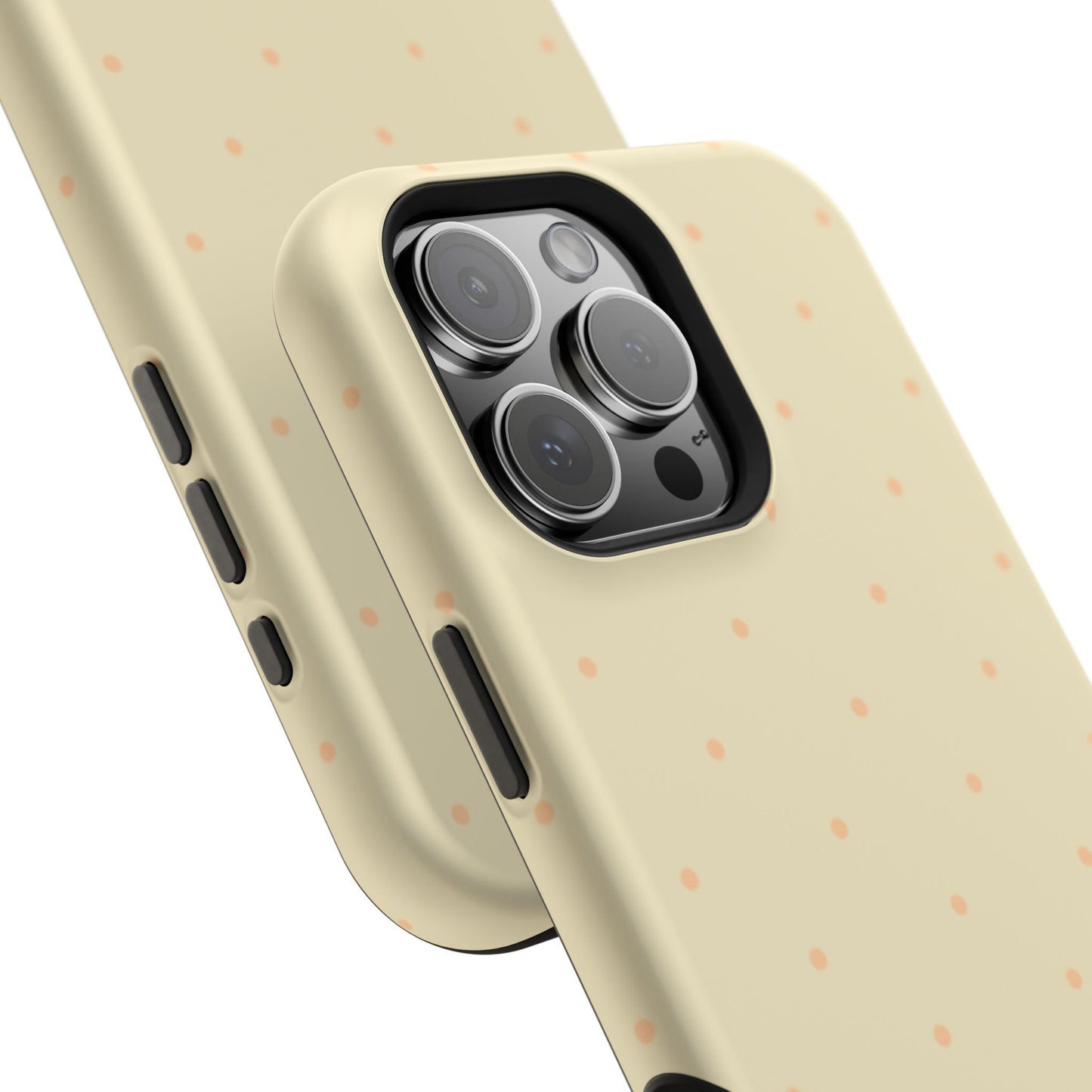 Polka Pop Case in Butter Yellow + Creamy Orange