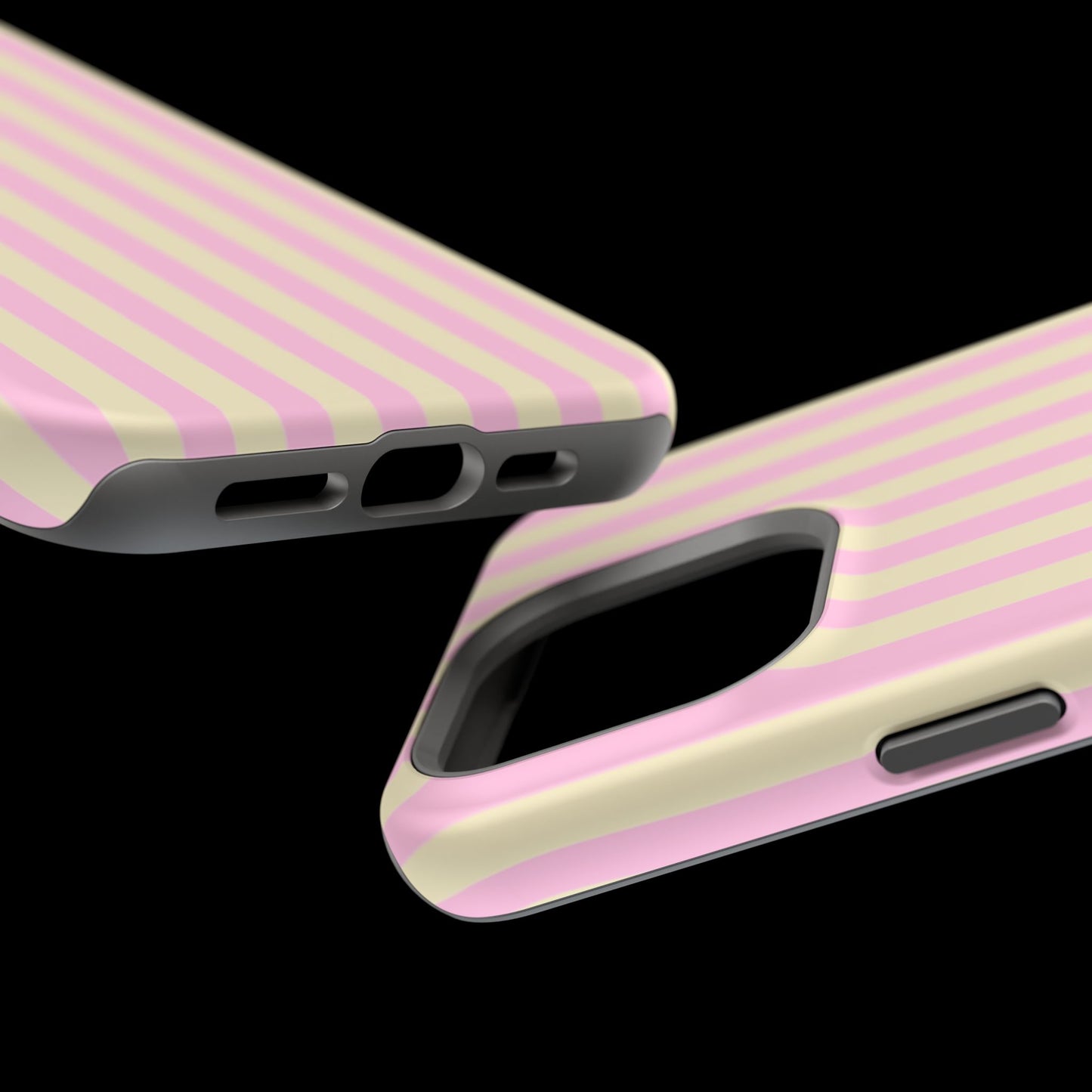 Summer Stripes Case In Sunny Yellow + Perfect Pink