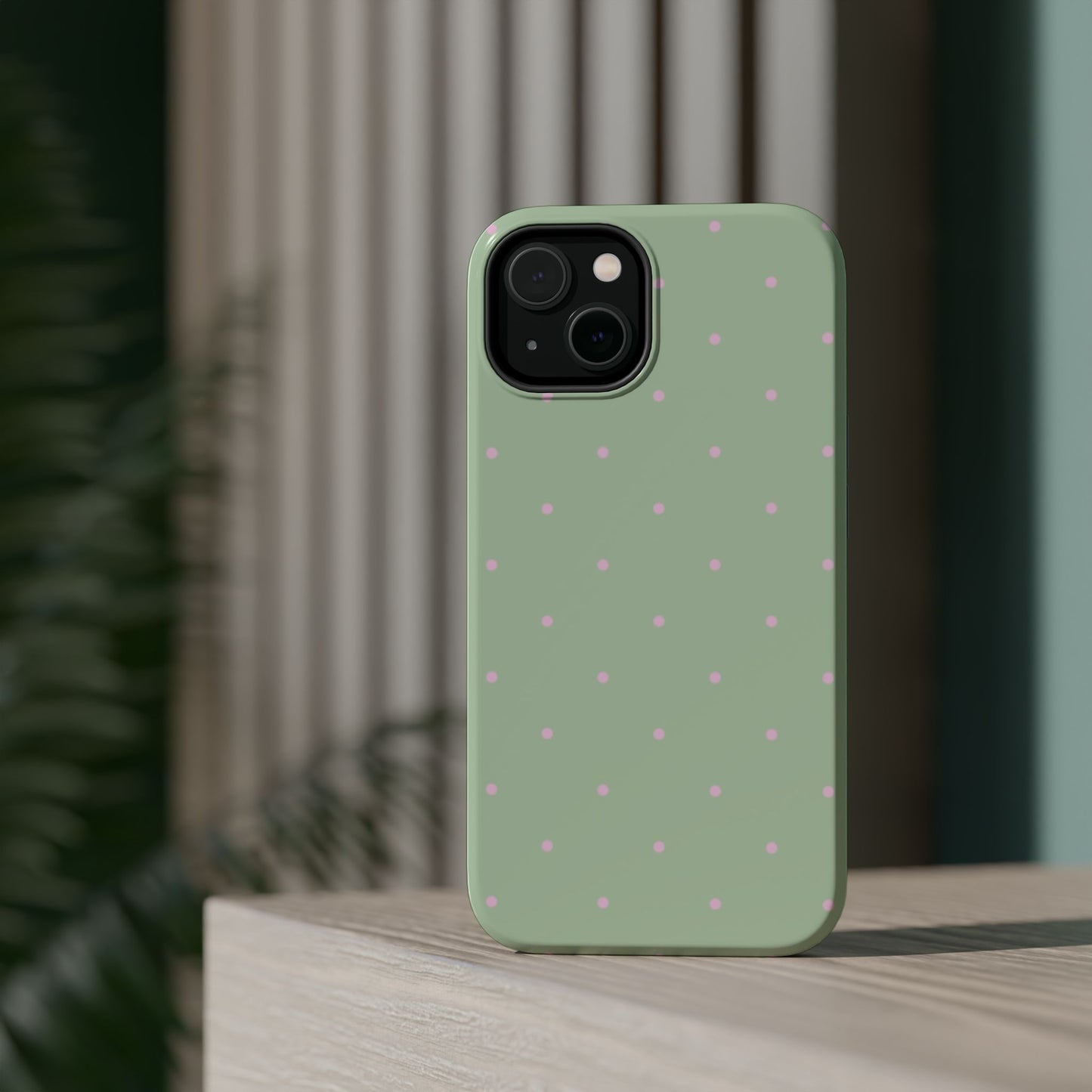 Polka Pop Case in Mint Green + Princess Pink