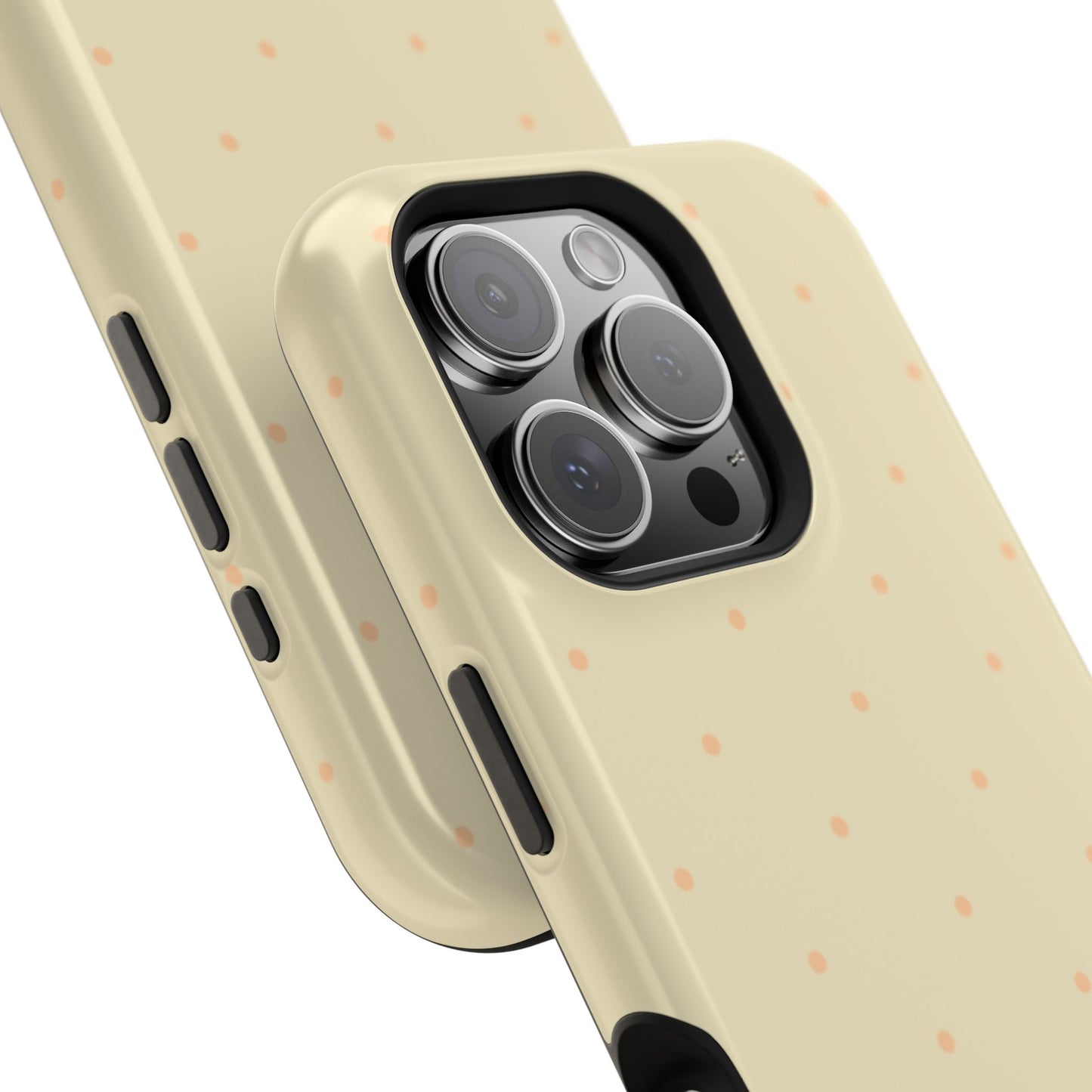 Polka Pop Case in Butter Yellow + Creamy Orange