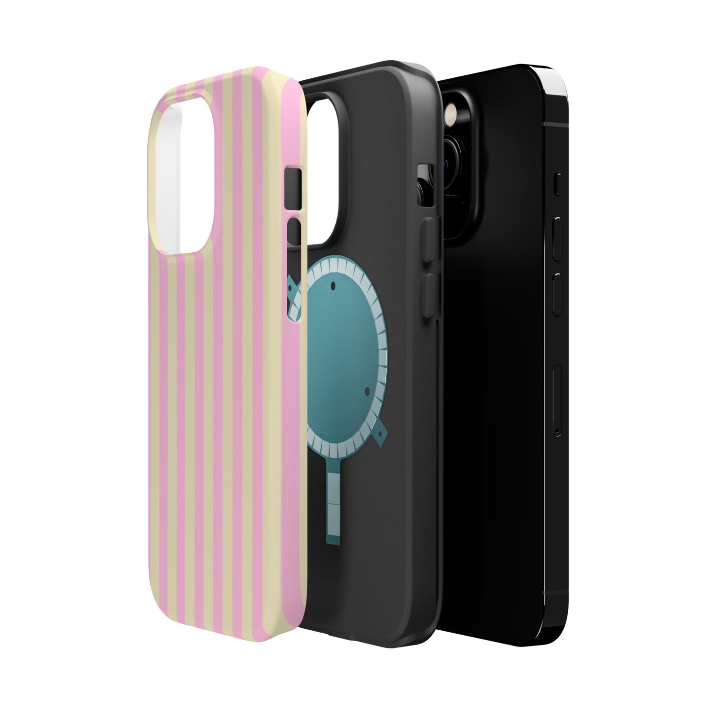 Summer Stripes Case In Sunny Yellow + Perfect Pink