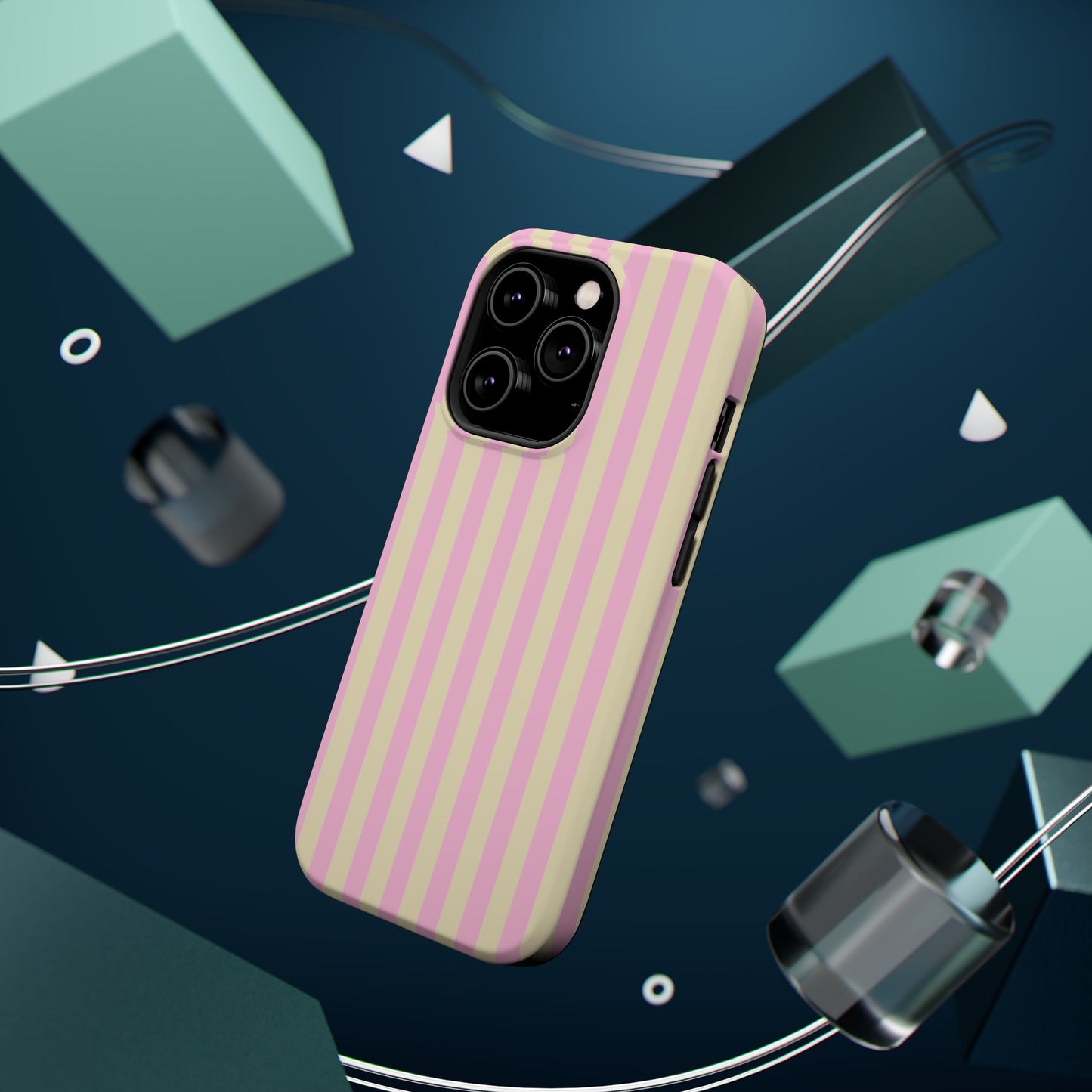 Summer Stripes Case In Sunny Yellow + Perfect Pink
