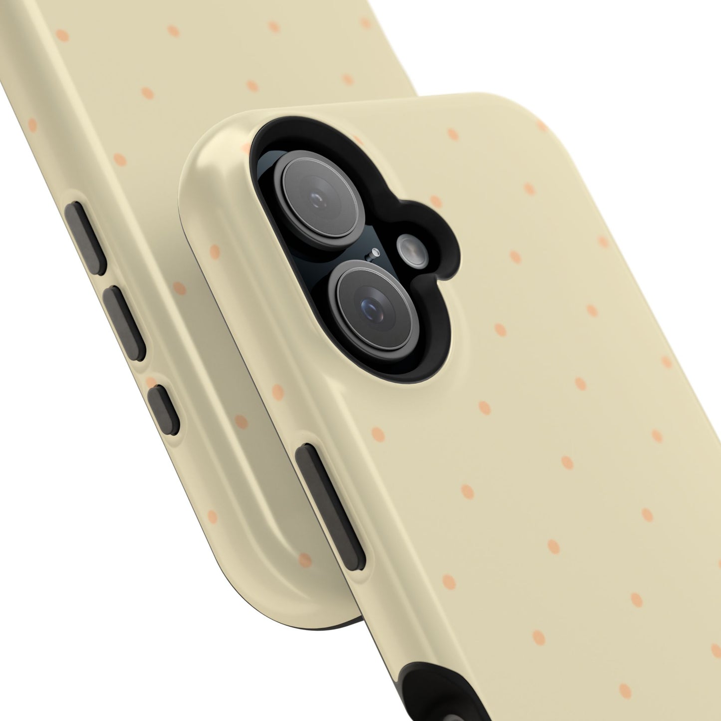 Polka Pop Case in Butter Yellow + Creamy Orange
