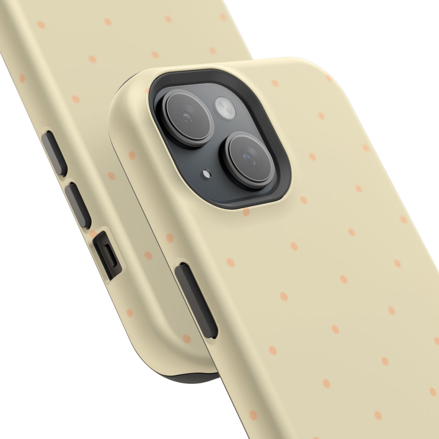 Polka Pop Case in Butter Yellow + Creamy Orange