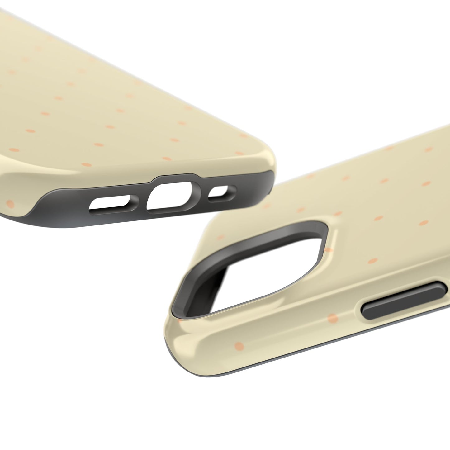 Polka Pop Case in Butter Yellow + Creamy Orange