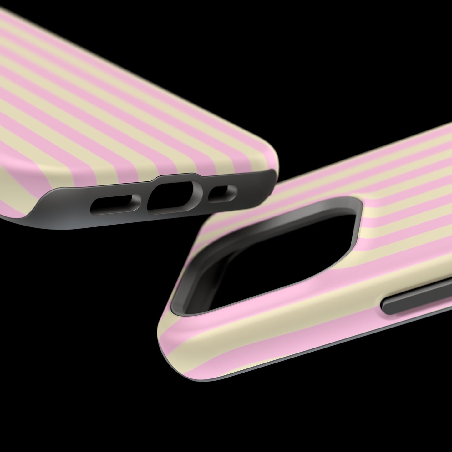 Summer Stripes Case In Sunny Yellow + Perfect Pink