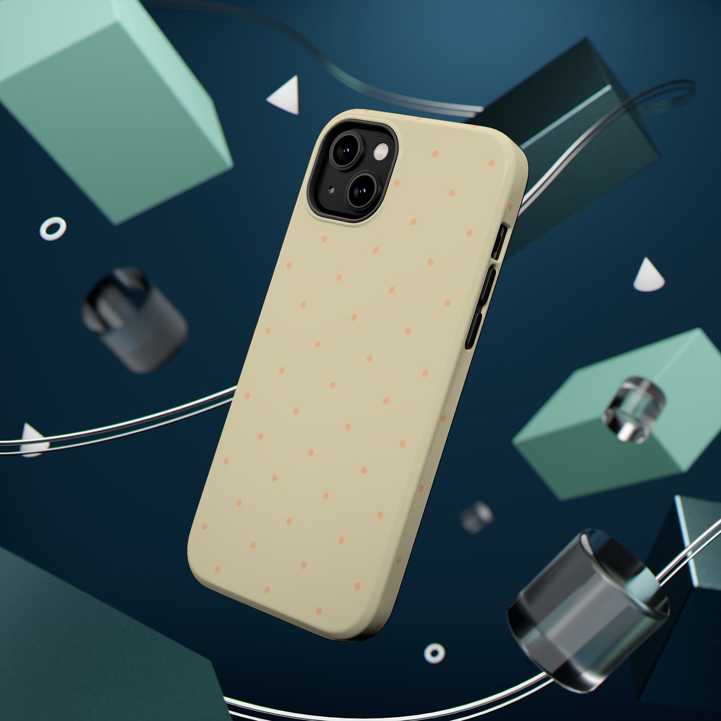 Polka Pop Case in Butter Yellow + Creamy Orange