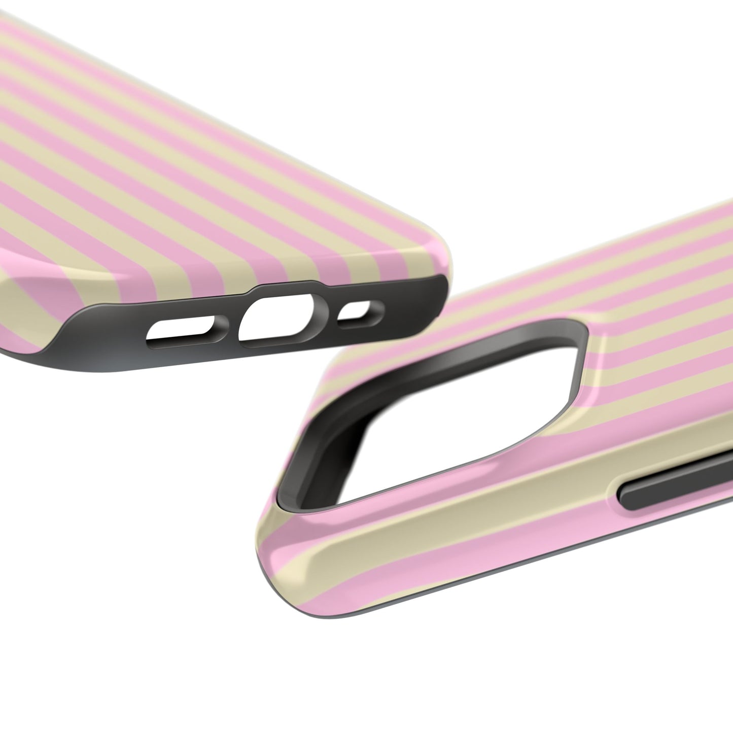 Summer Stripes Case In Sunny Yellow + Perfect Pink