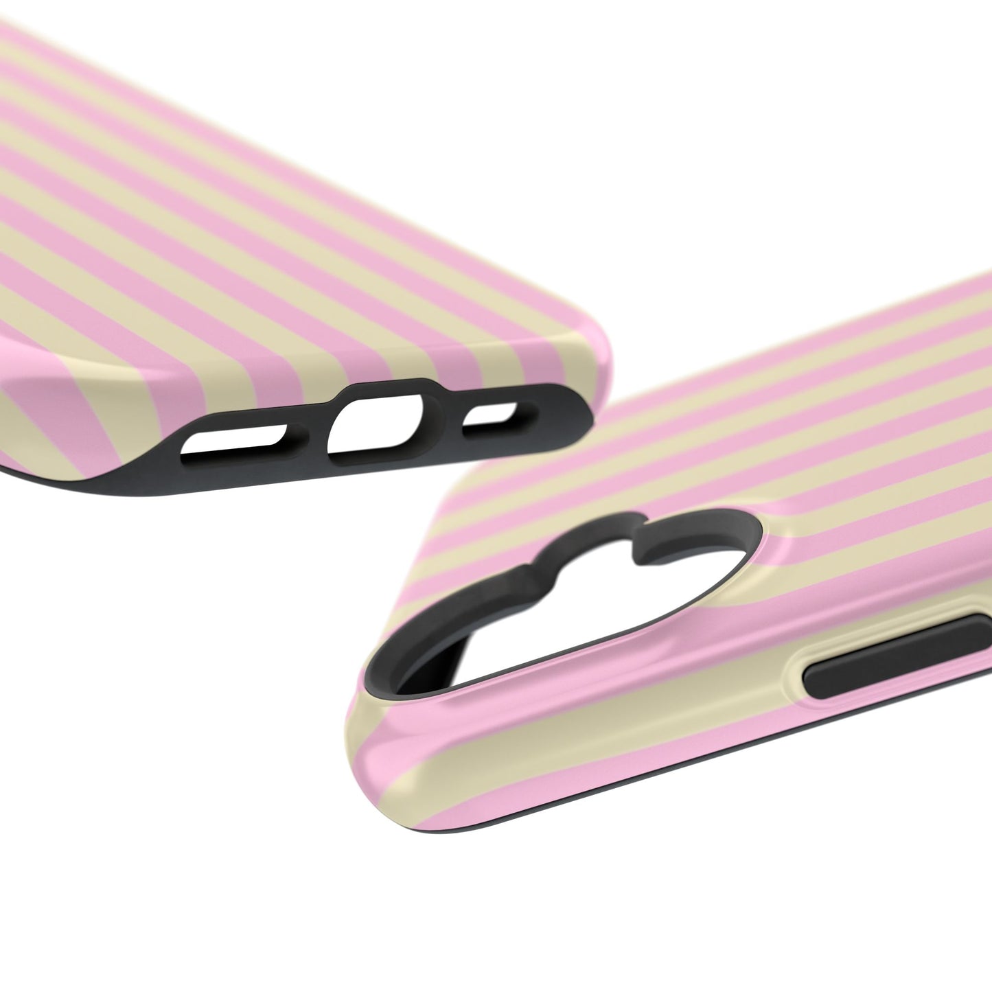 Summer Stripes Case In Sunny Yellow + Perfect Pink