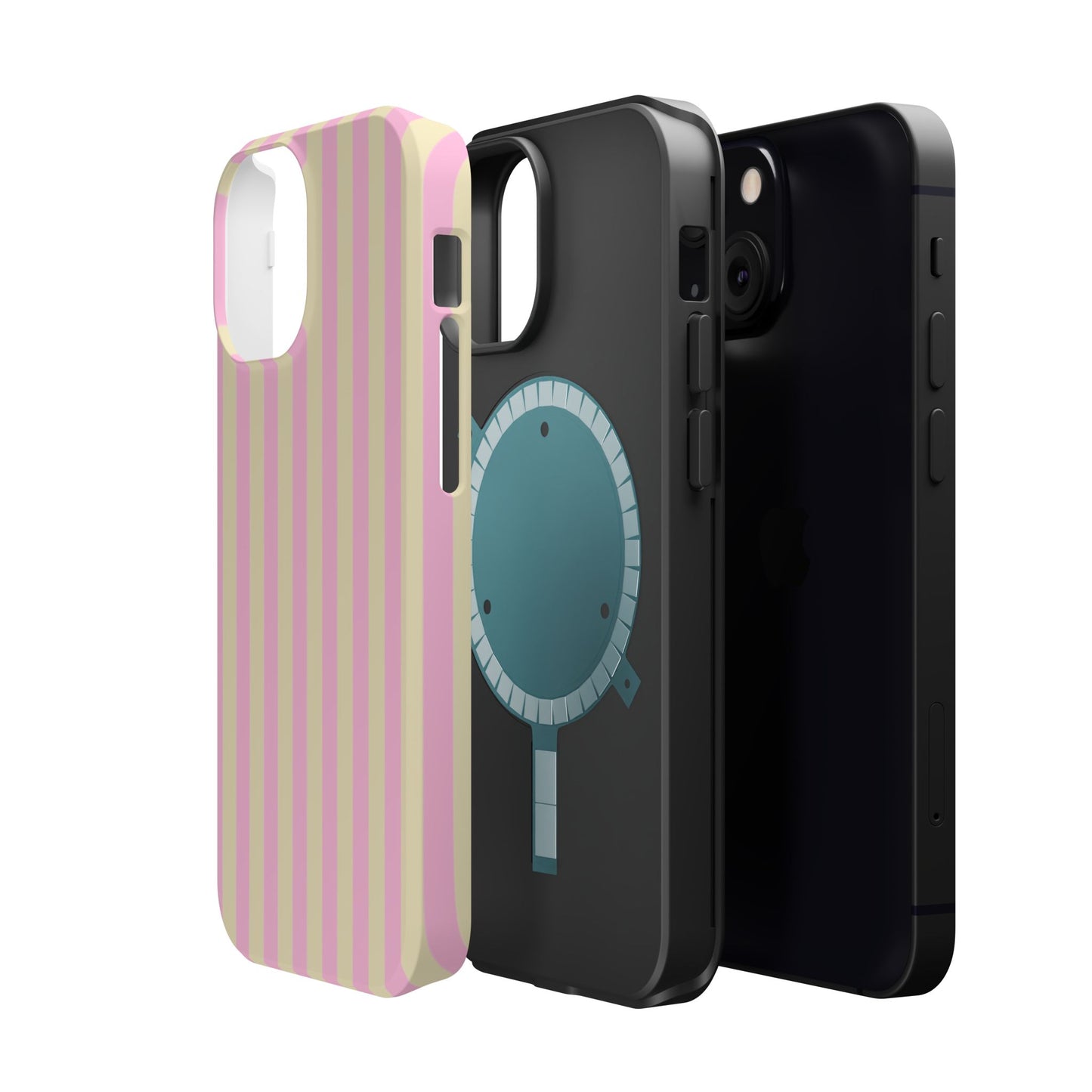 Summer Stripes Case In Sunny Yellow + Perfect Pink