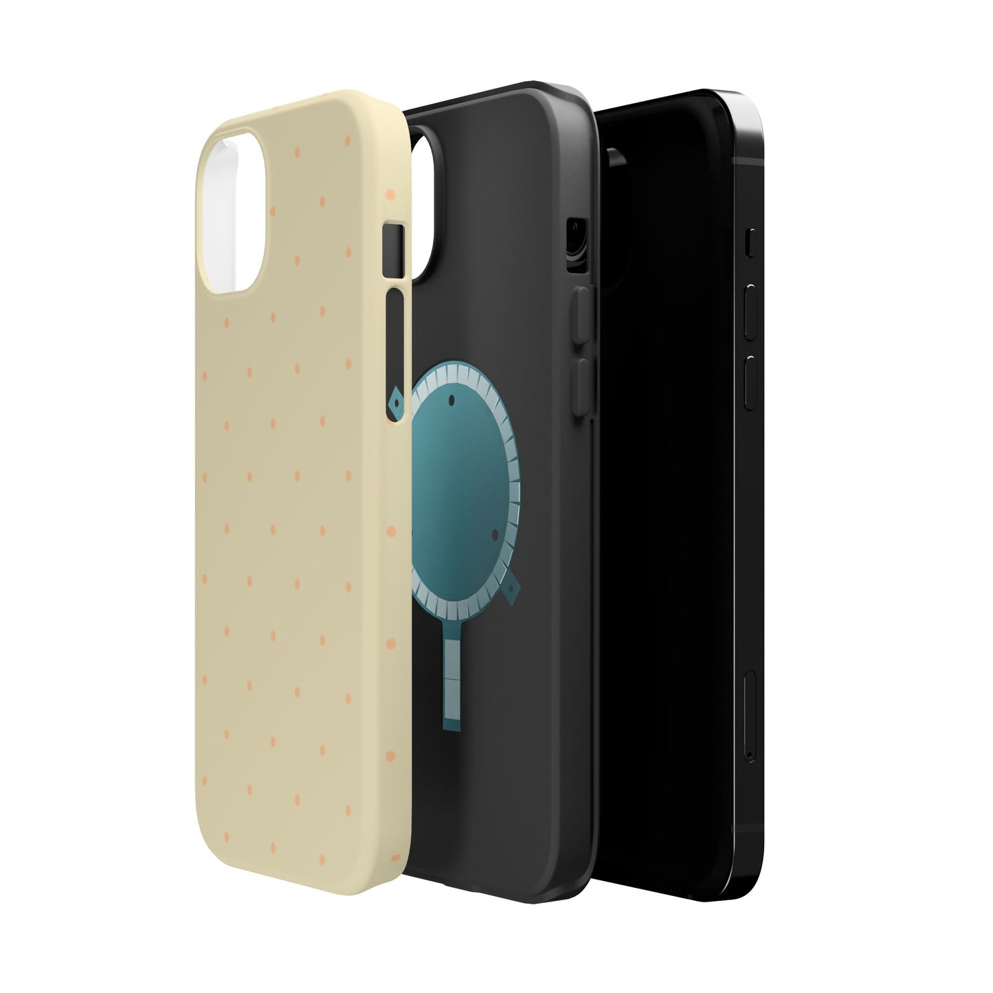Polka Pop Case in Butter Yellow + Creamy Orange