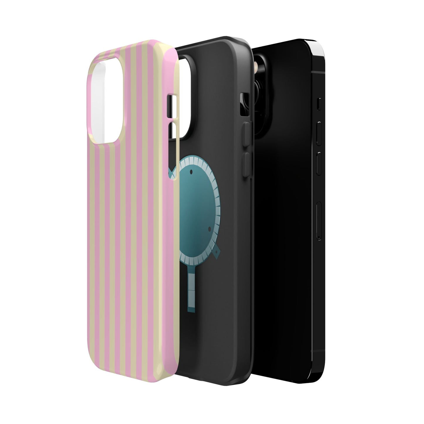 Summer Stripes Case In Sunny Yellow + Perfect Pink