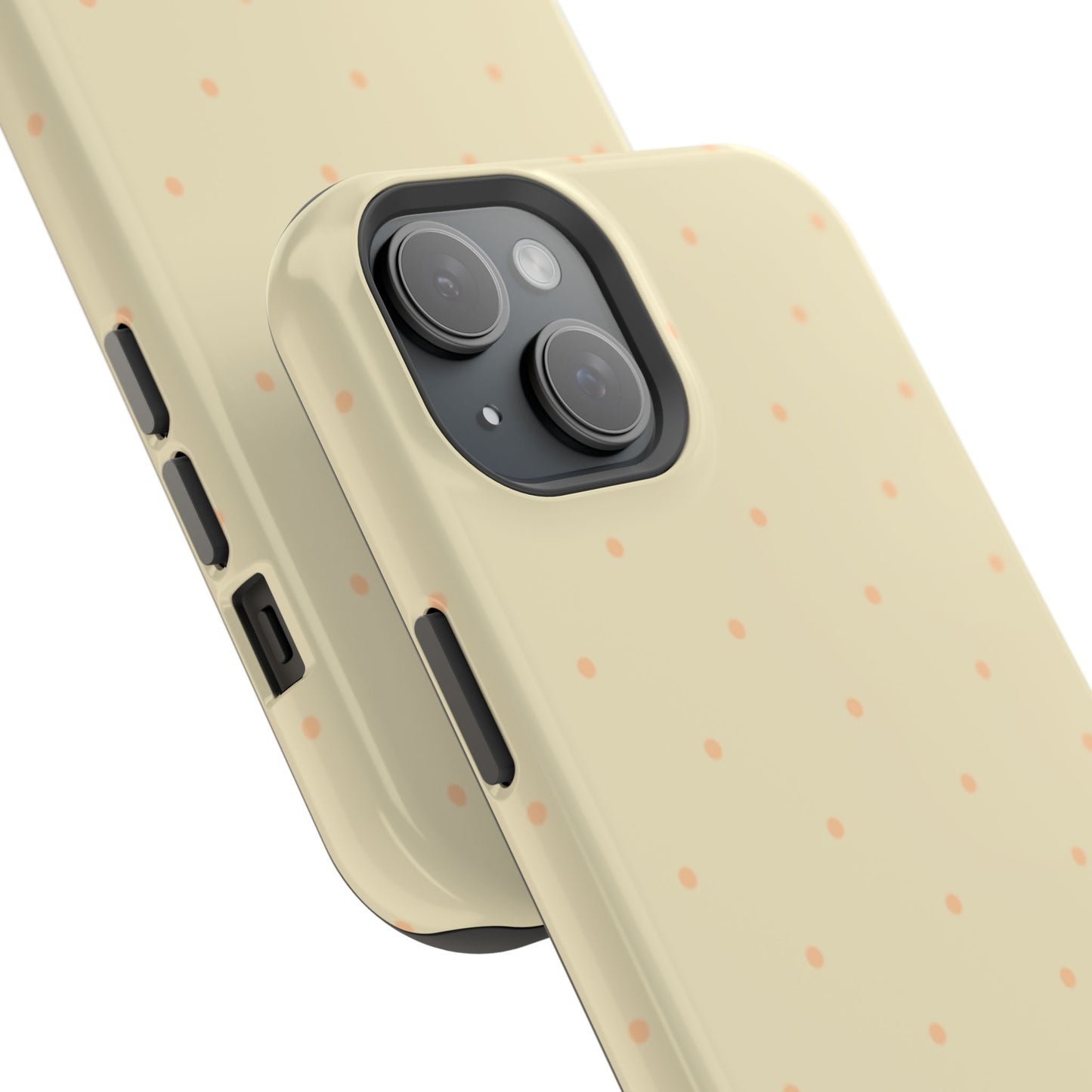 Polka Pop Case in Butter Yellow + Creamy Orange