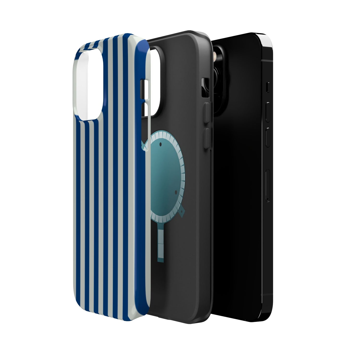 Summer Stripes Case in Dark Blue + Baby Blue