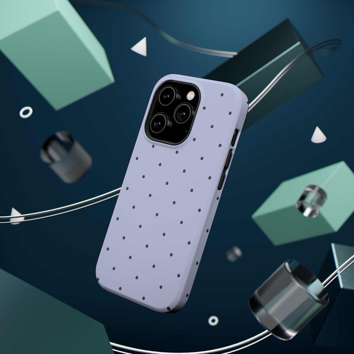 Polka Pop Case in Sabrina Blue + Pastel Black