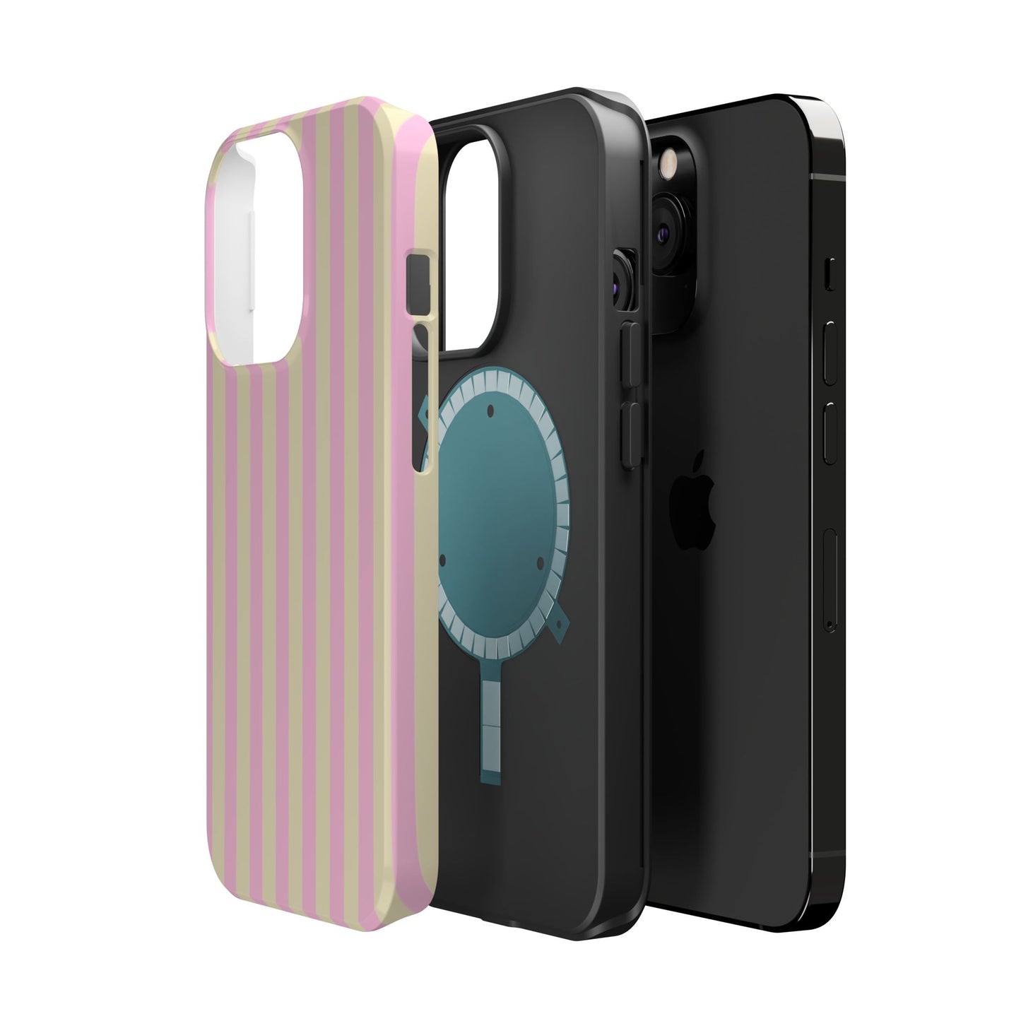 Summer Stripes Case In Sunny Yellow + Perfect Pink