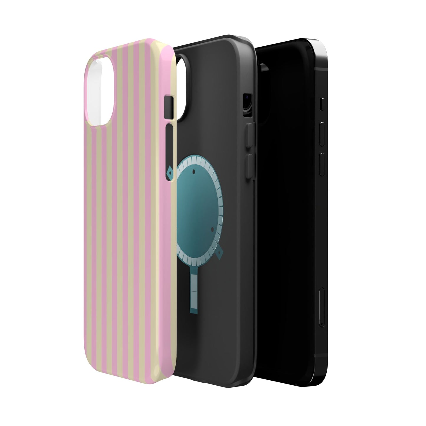 Summer Stripes Case In Sunny Yellow + Perfect Pink