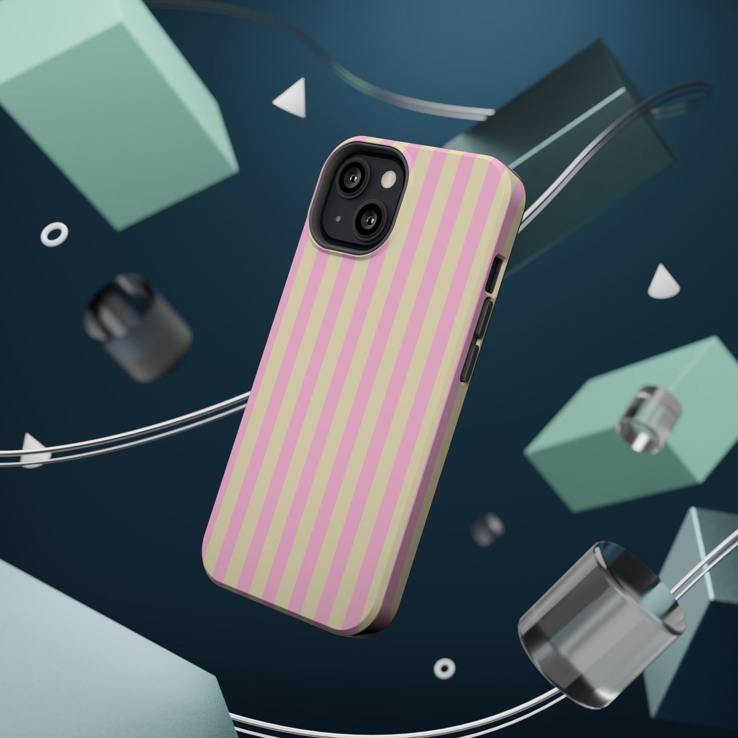 Summer Stripes Case In Sunny Yellow + Perfect Pink