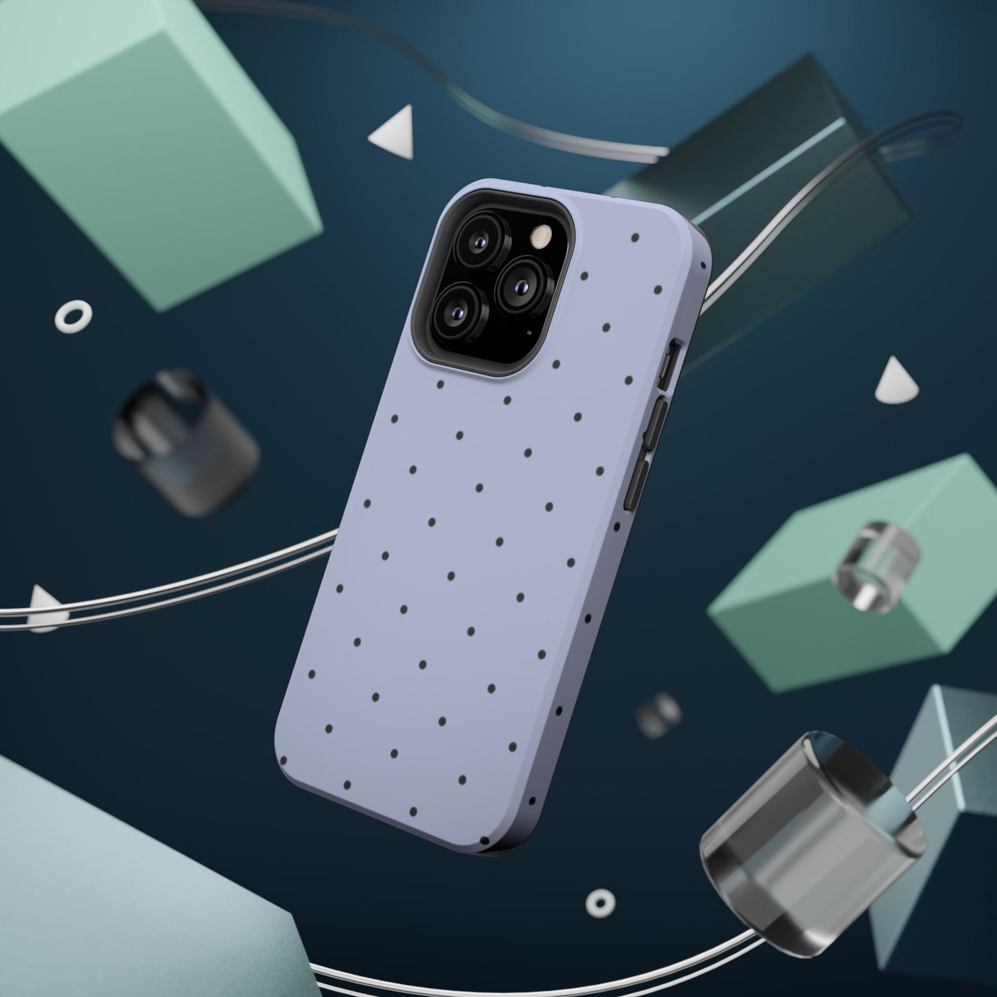 Polka Pop Case in Sabrina Blue + Pastel Black