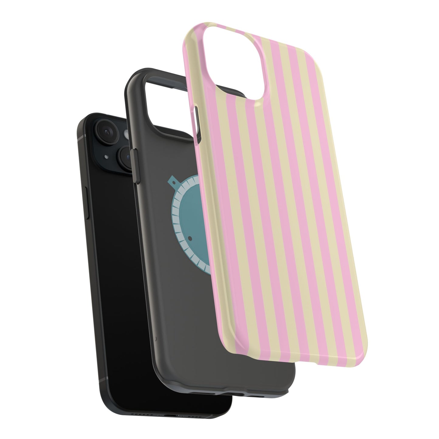 Summer Stripes Case In Sunny Yellow + Perfect Pink
