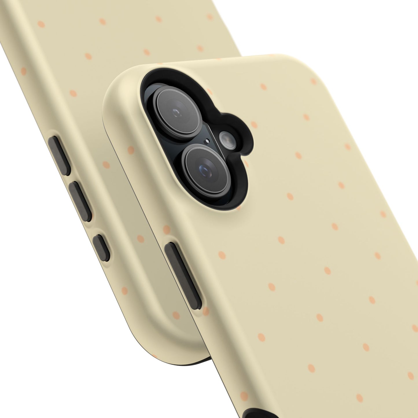 Polka Pop Case in Butter Yellow + Creamy Orange