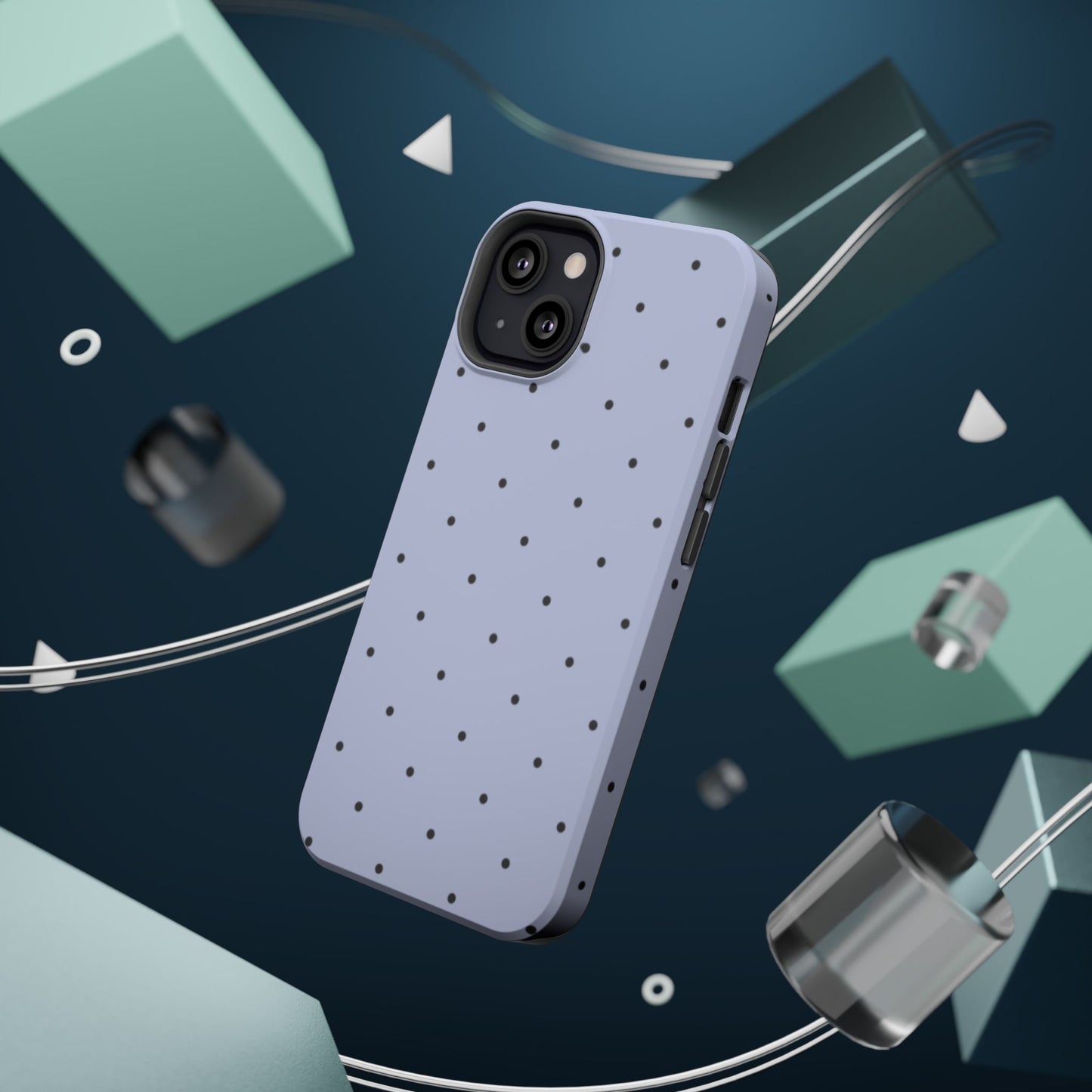 Polka Pop Case in Sabrina Blue + Pastel Black