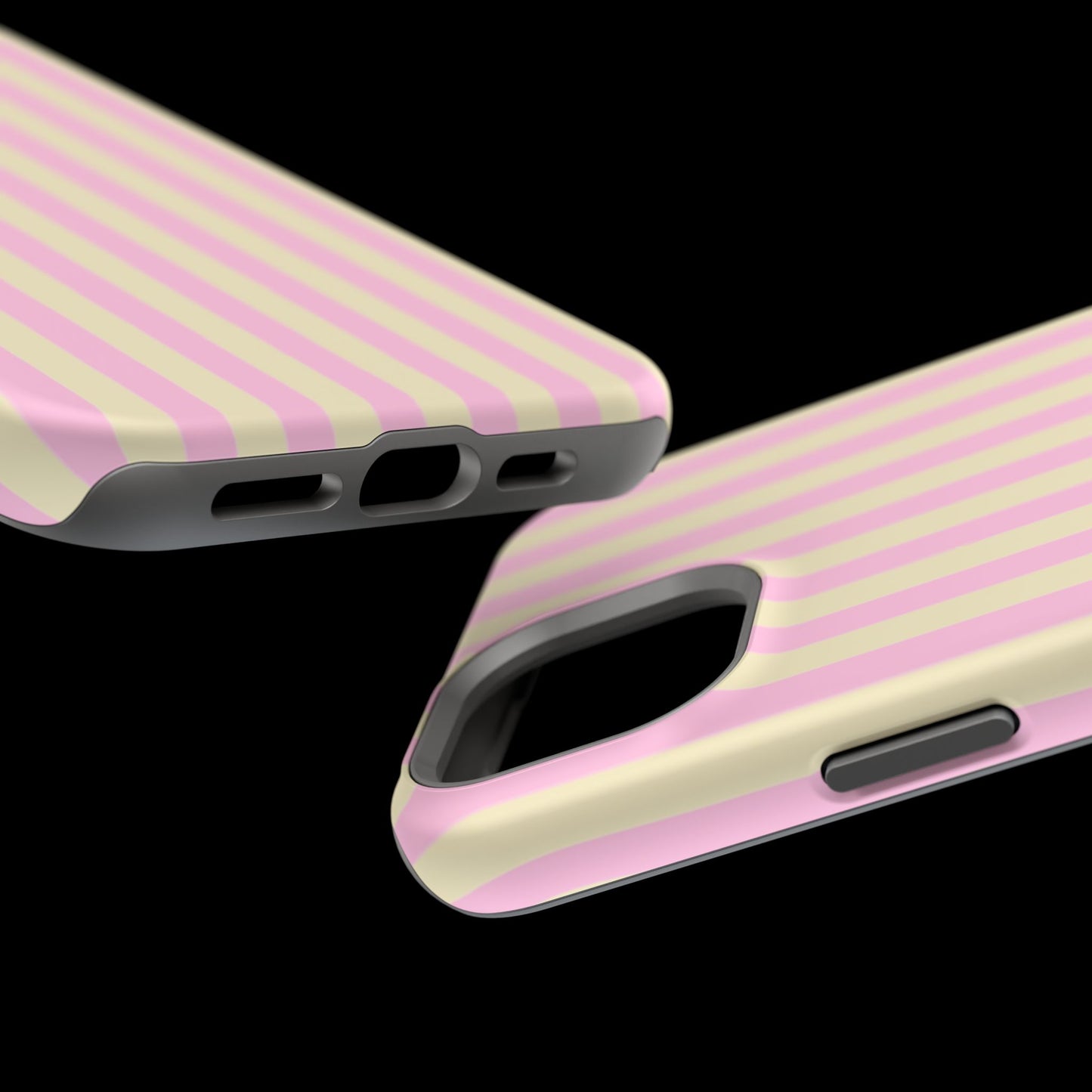 Summer Stripes Case In Sunny Yellow + Perfect Pink