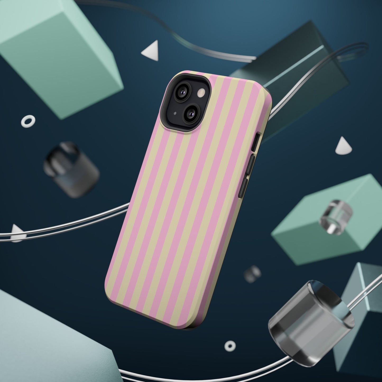 Summer Stripes Case In Sunny Yellow + Perfect Pink