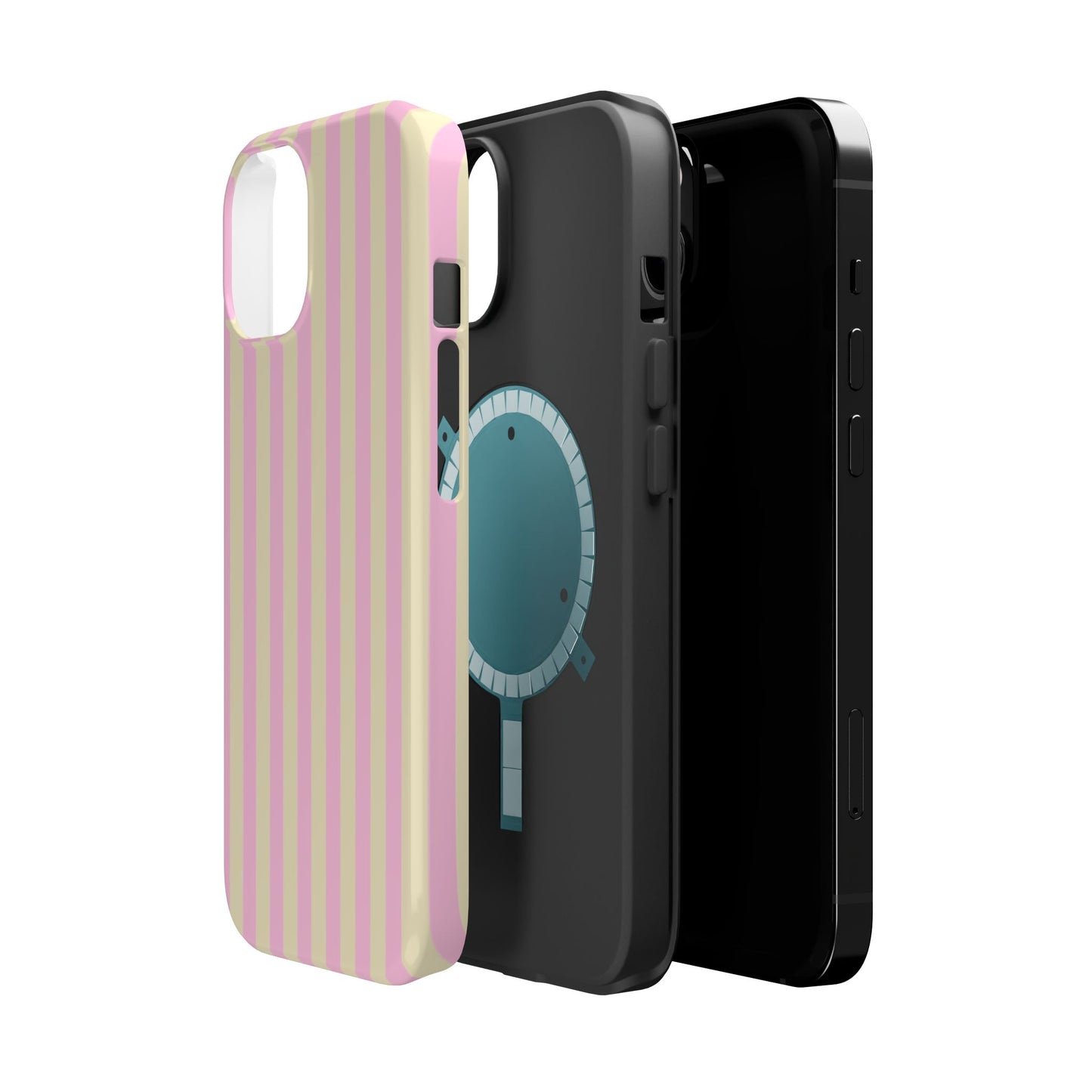 Summer Stripes Case In Sunny Yellow + Perfect Pink