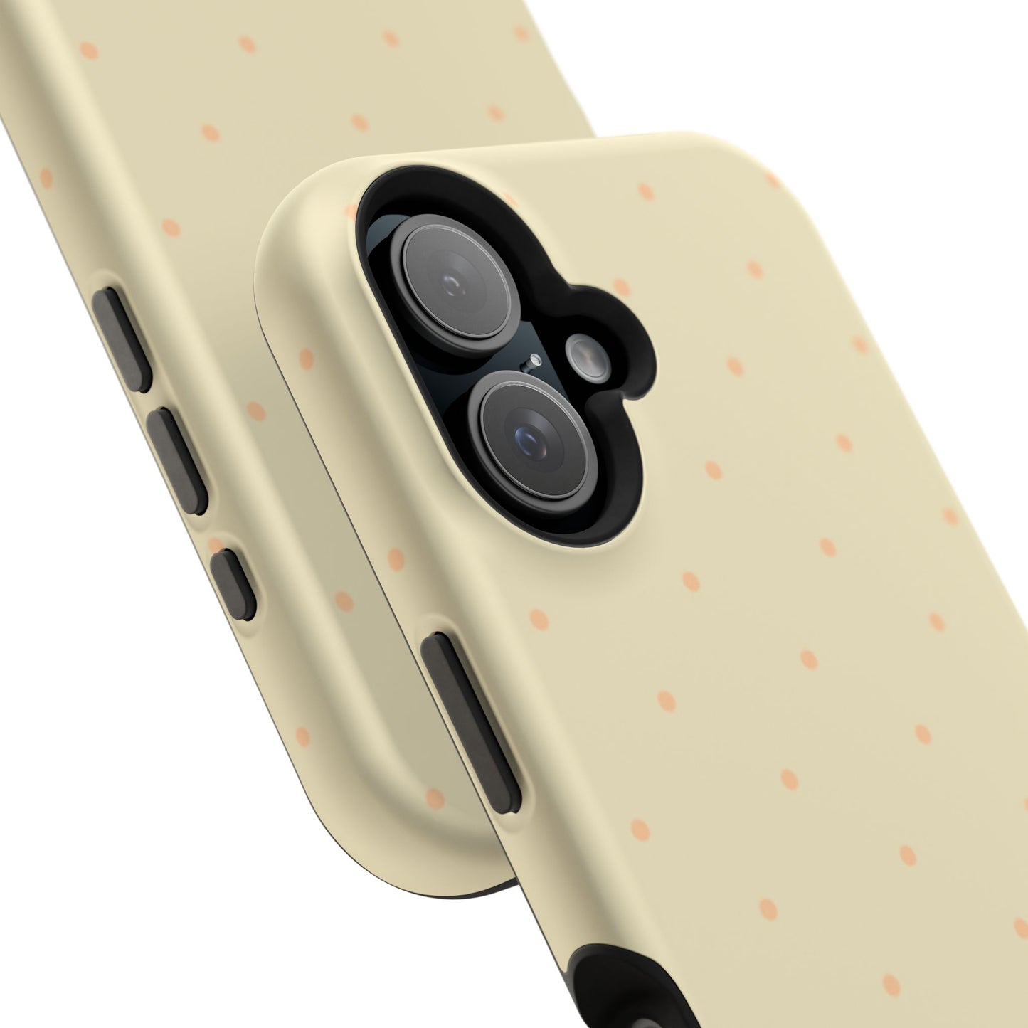 Polka Pop Case in Butter Yellow + Creamy Orange