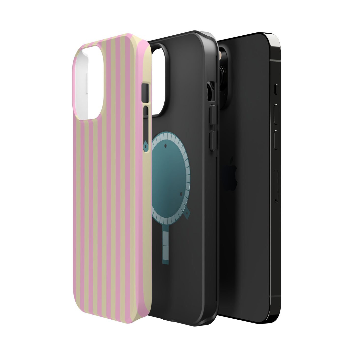 Summer Stripes Case In Sunny Yellow + Perfect Pink