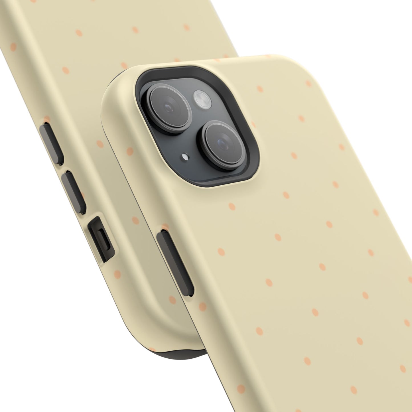 Polka Pop Case in Butter Yellow + Creamy Orange