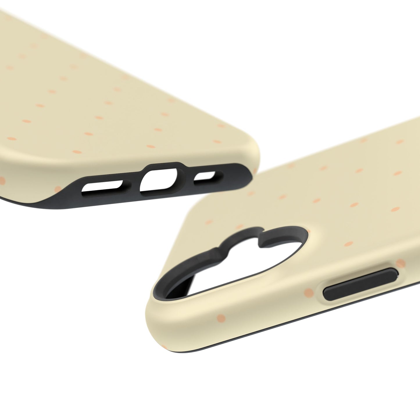 Polka Pop Case in Butter Yellow + Creamy Orange
