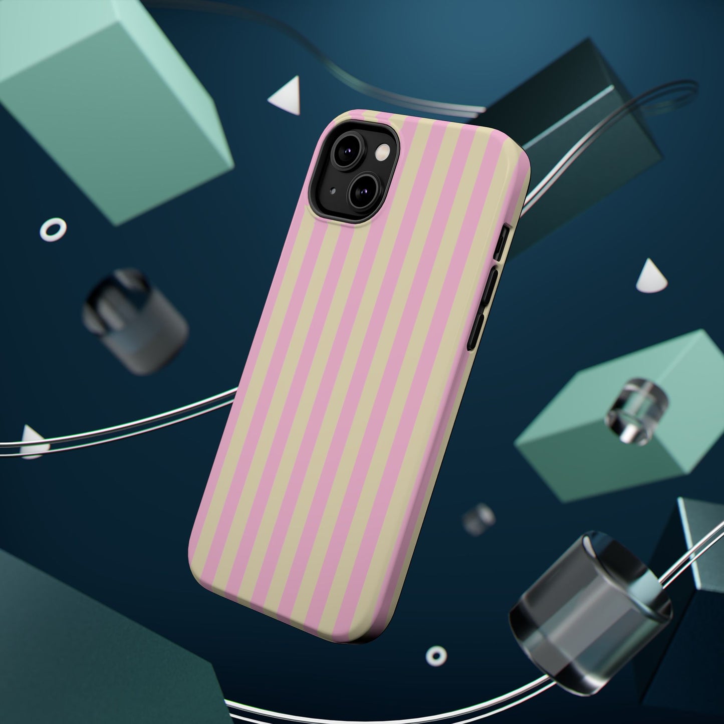 Summer Stripes Case In Sunny Yellow + Perfect Pink
