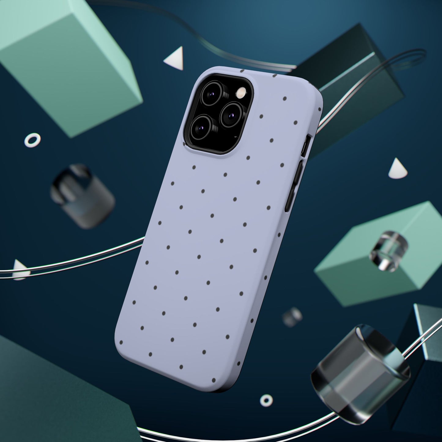 Polka Pop Case in Sabrina Blue + Pastel Black