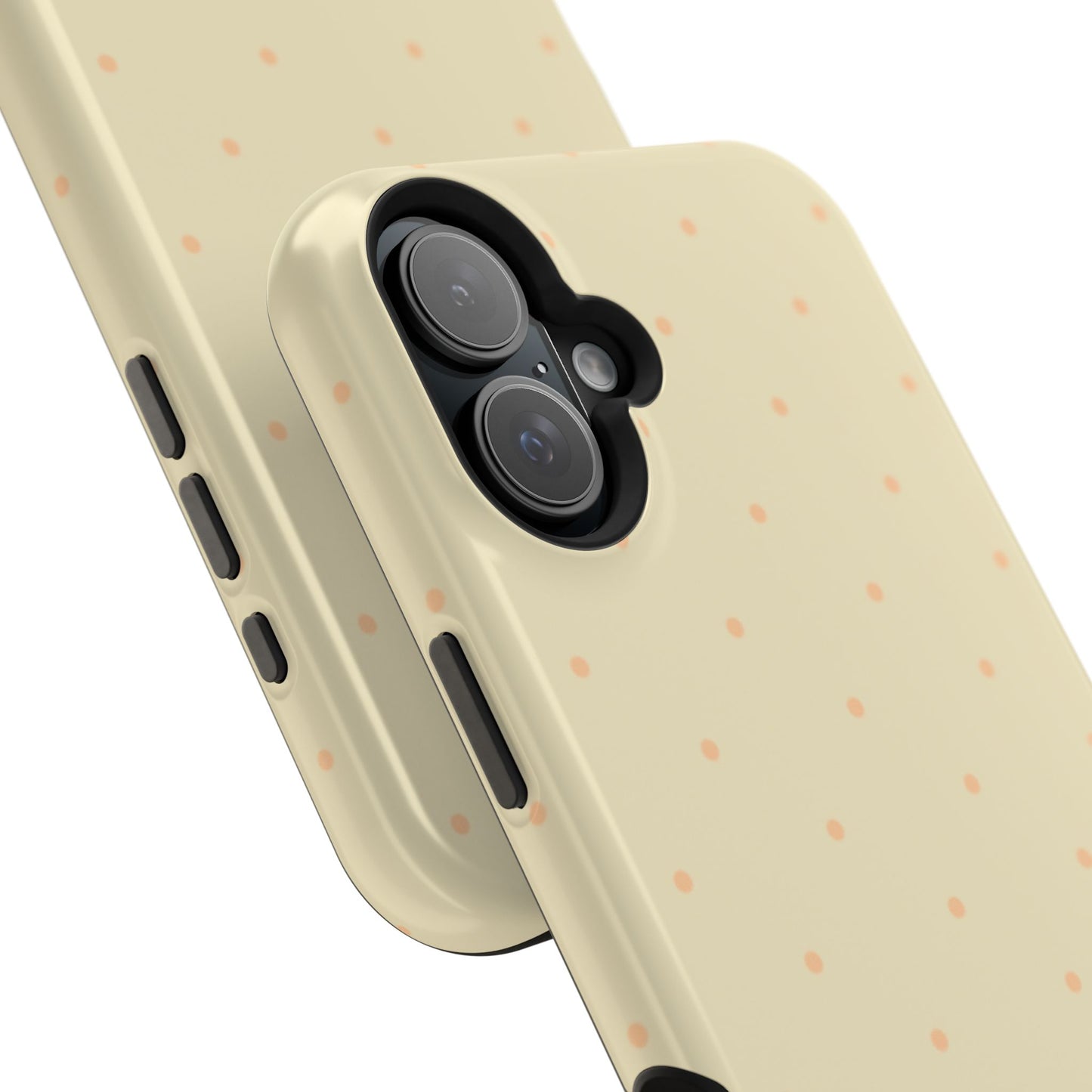Polka Pop Case in Butter Yellow + Creamy Orange