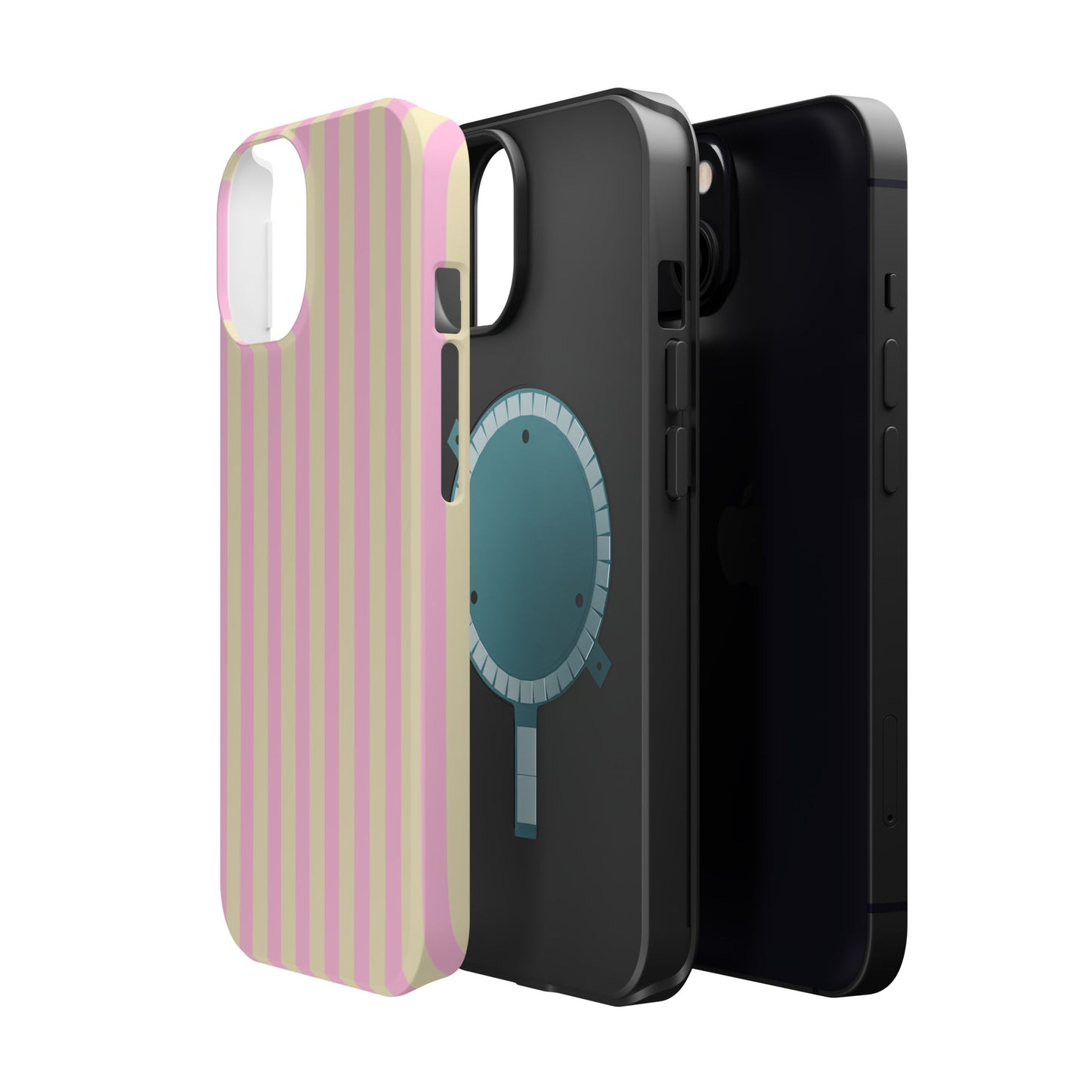 Summer Stripes Case In Sunny Yellow + Perfect Pink