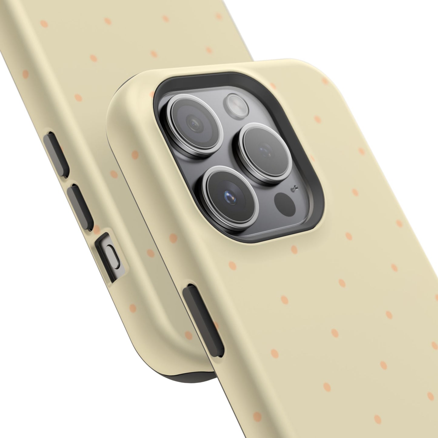 Polka Pop Case in Butter Yellow + Creamy Orange