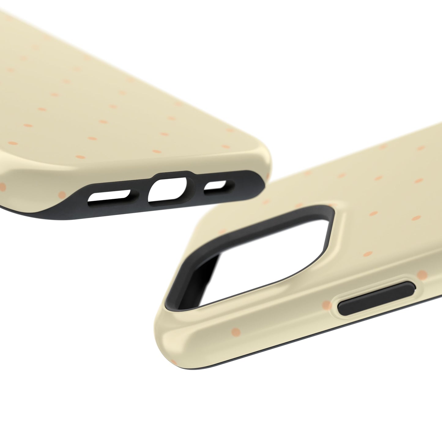 Polka Pop Case in Butter Yellow + Creamy Orange