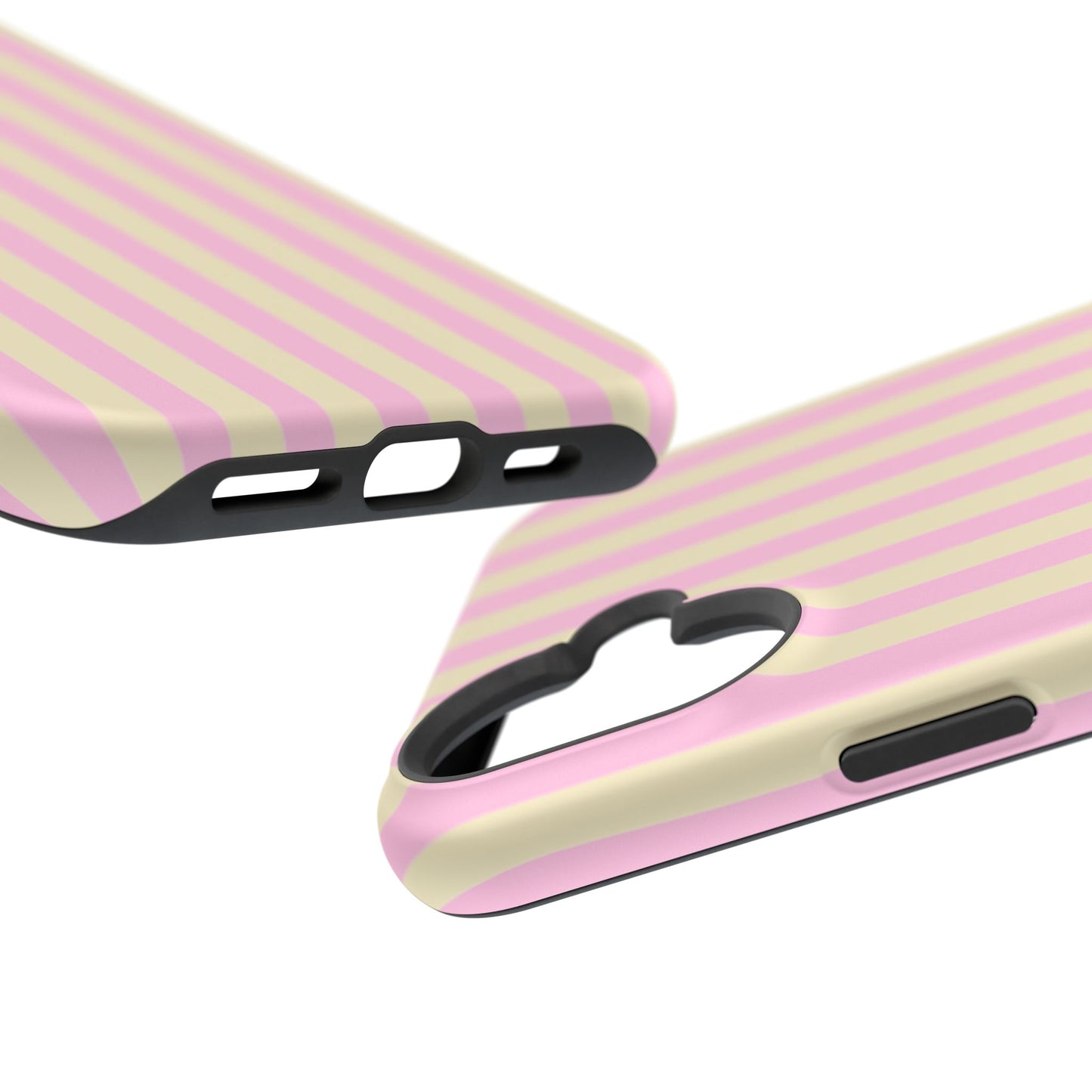 Summer Stripes Case In Sunny Yellow + Perfect Pink