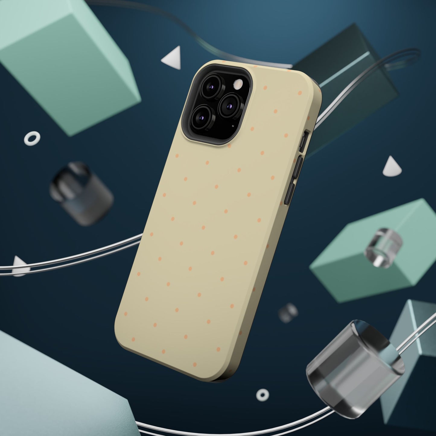 Polka Pop Case in Butter Yellow + Creamy Orange