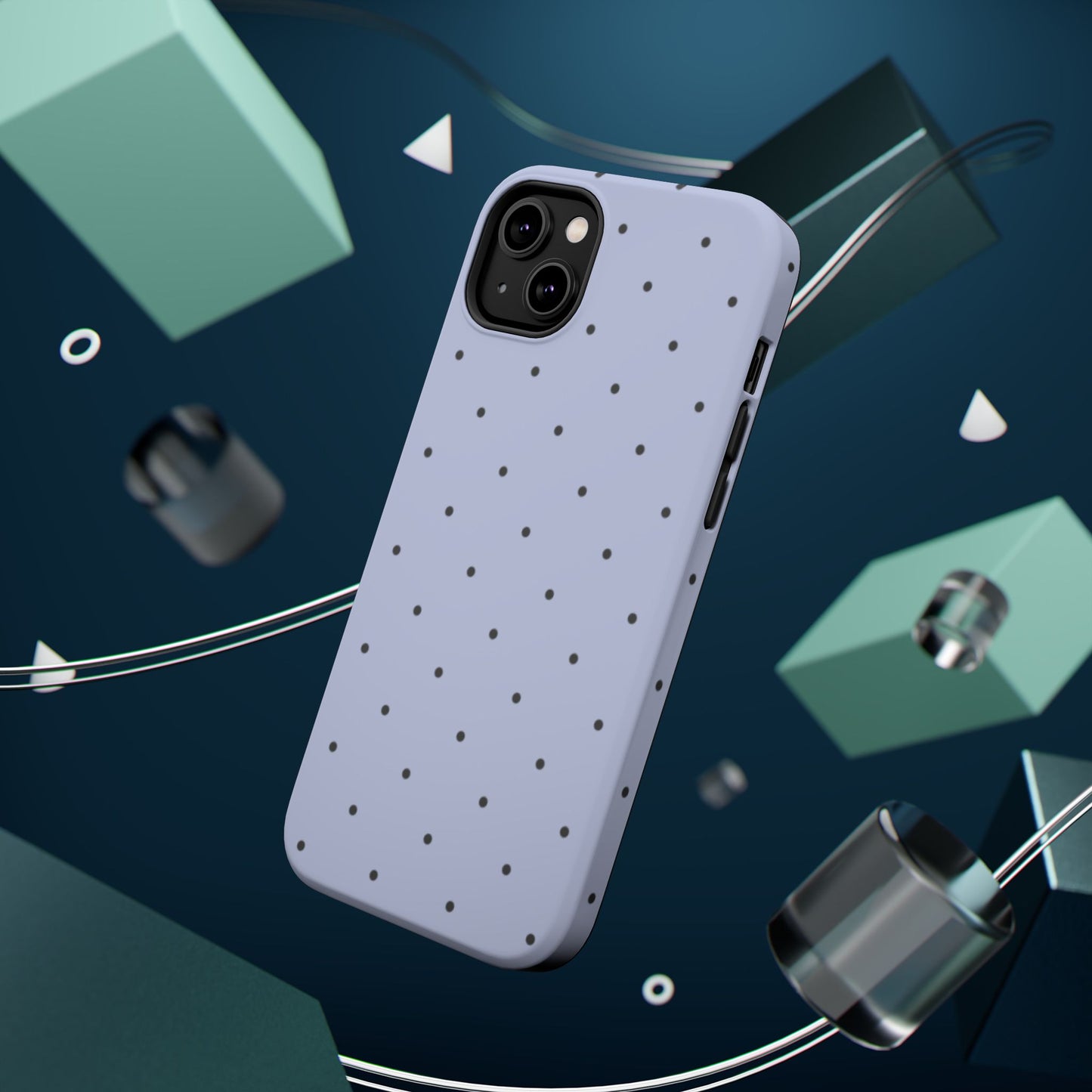 Polka Pop Case in Sabrina Blue + Pastel Black