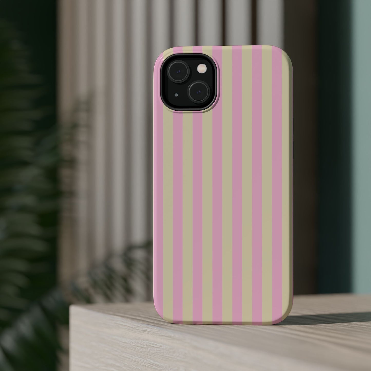 Summer Stripes Case In Sunny Yellow + Perfect Pink