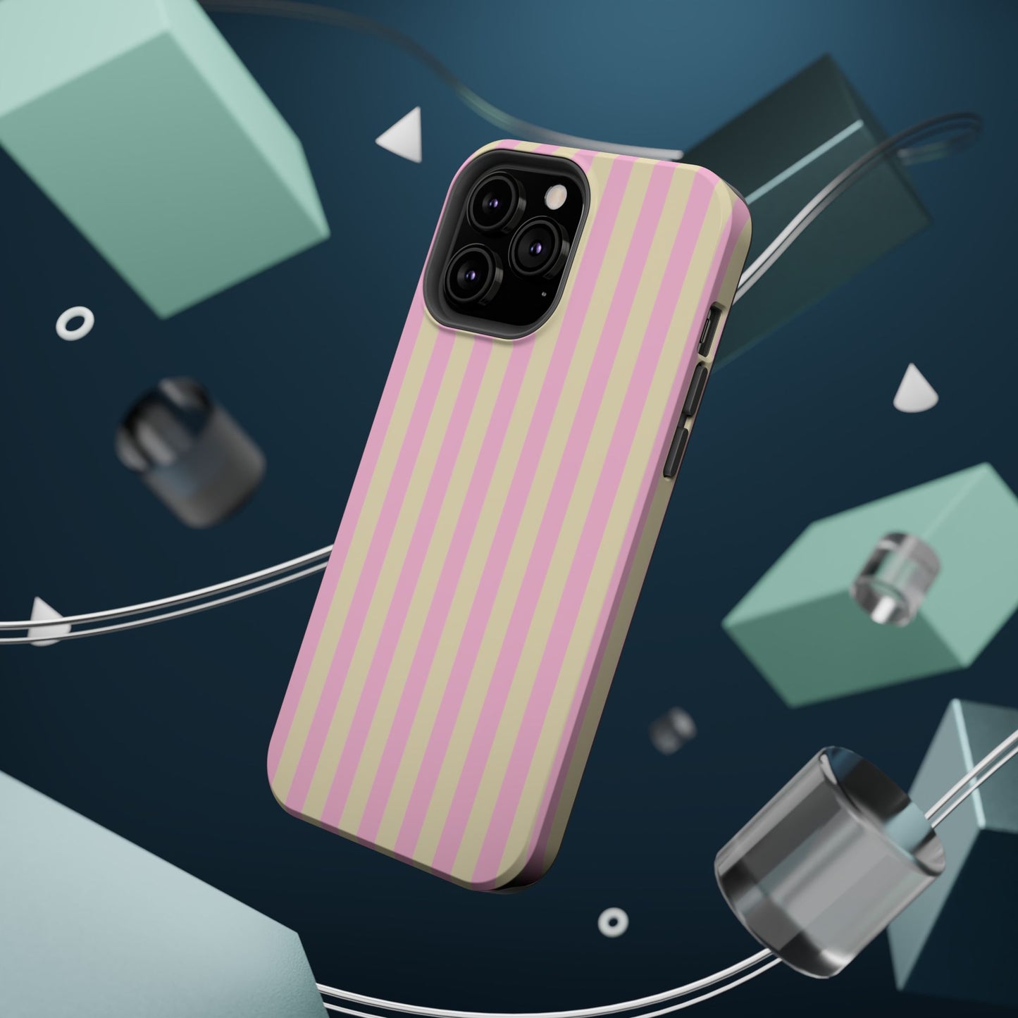 Summer Stripes Case In Sunny Yellow + Perfect Pink