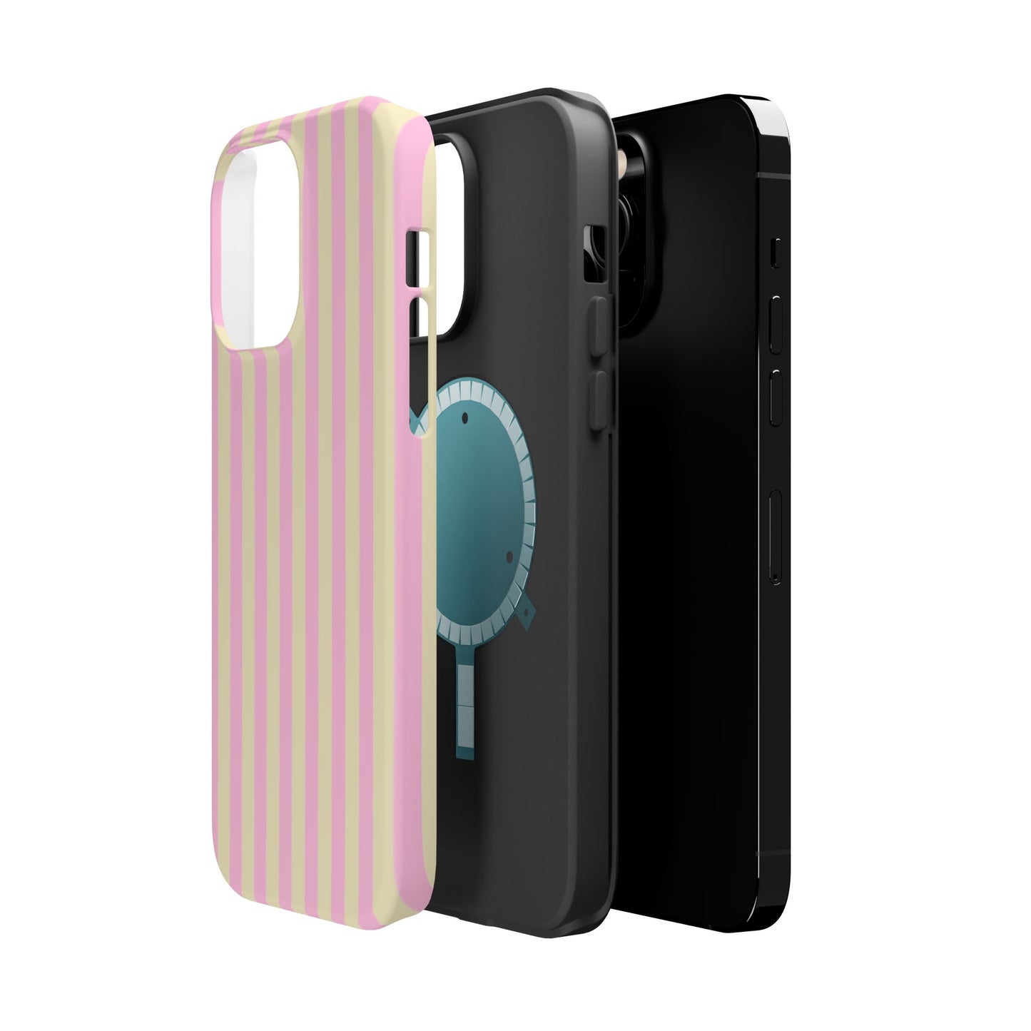 Summer Stripes Case In Sunny Yellow + Perfect Pink