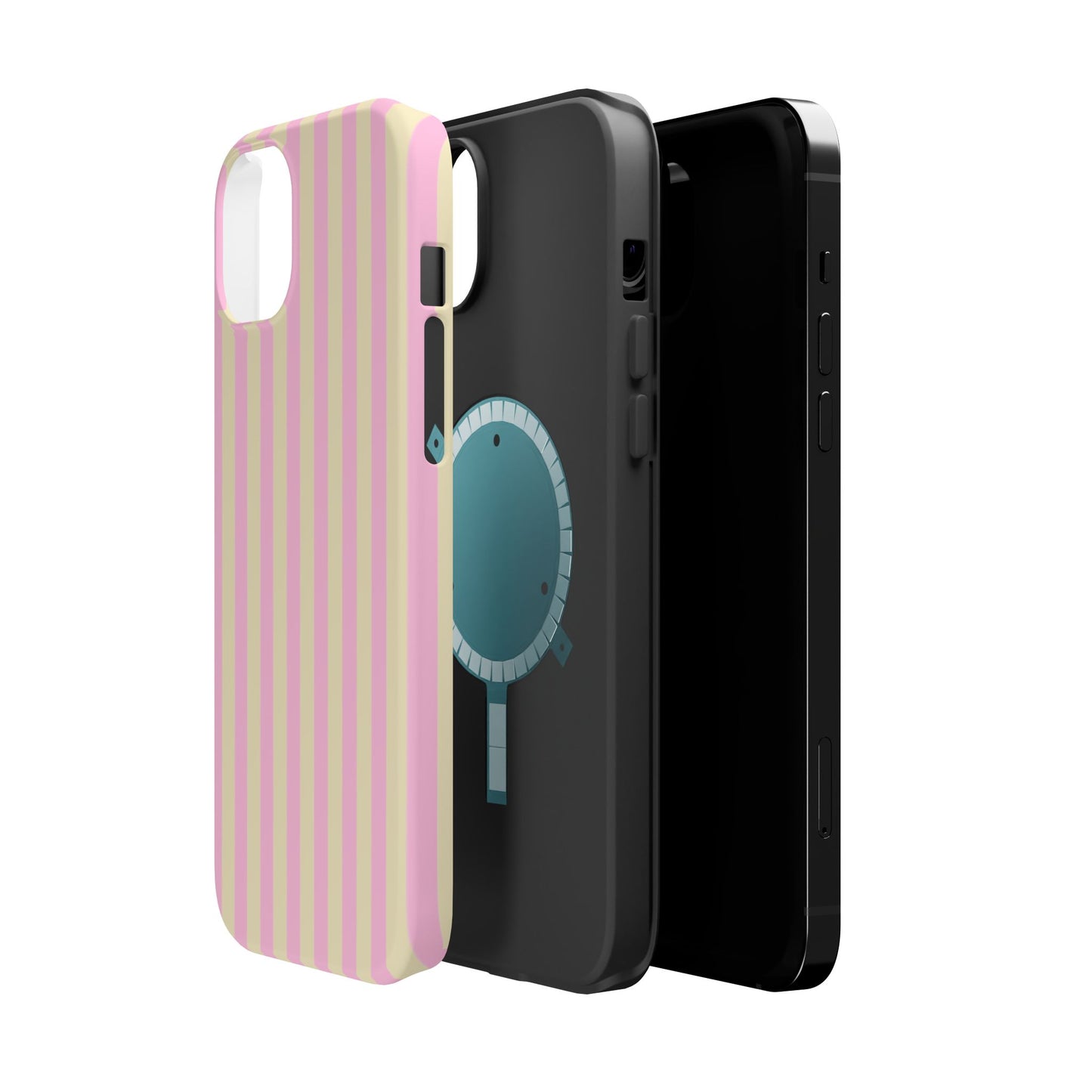 Summer Stripes Case In Sunny Yellow + Perfect Pink