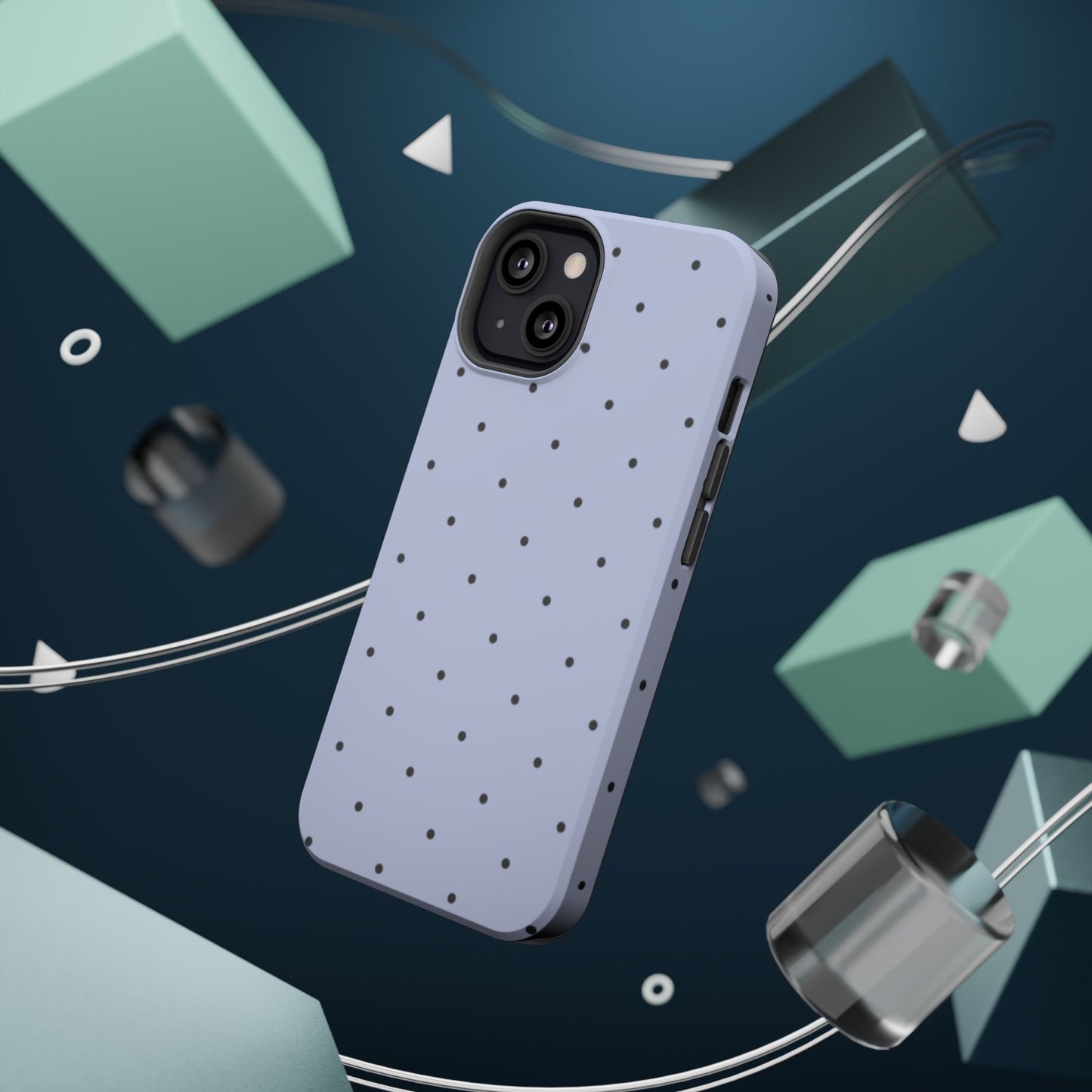Polka Pop Case in Sabrina Blue + Pastel Black