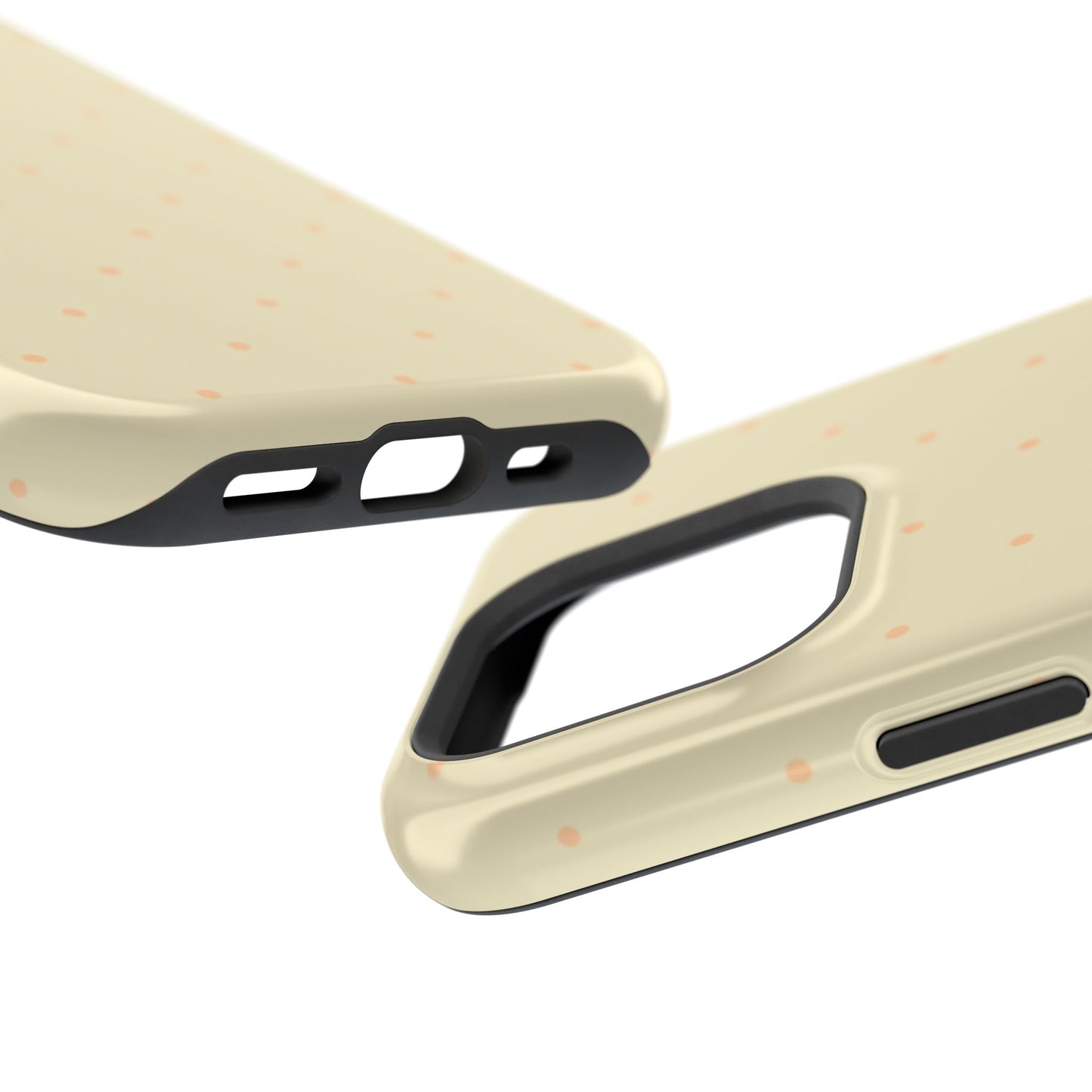 Polka Pop Case in Butter Yellow + Creamy Orange